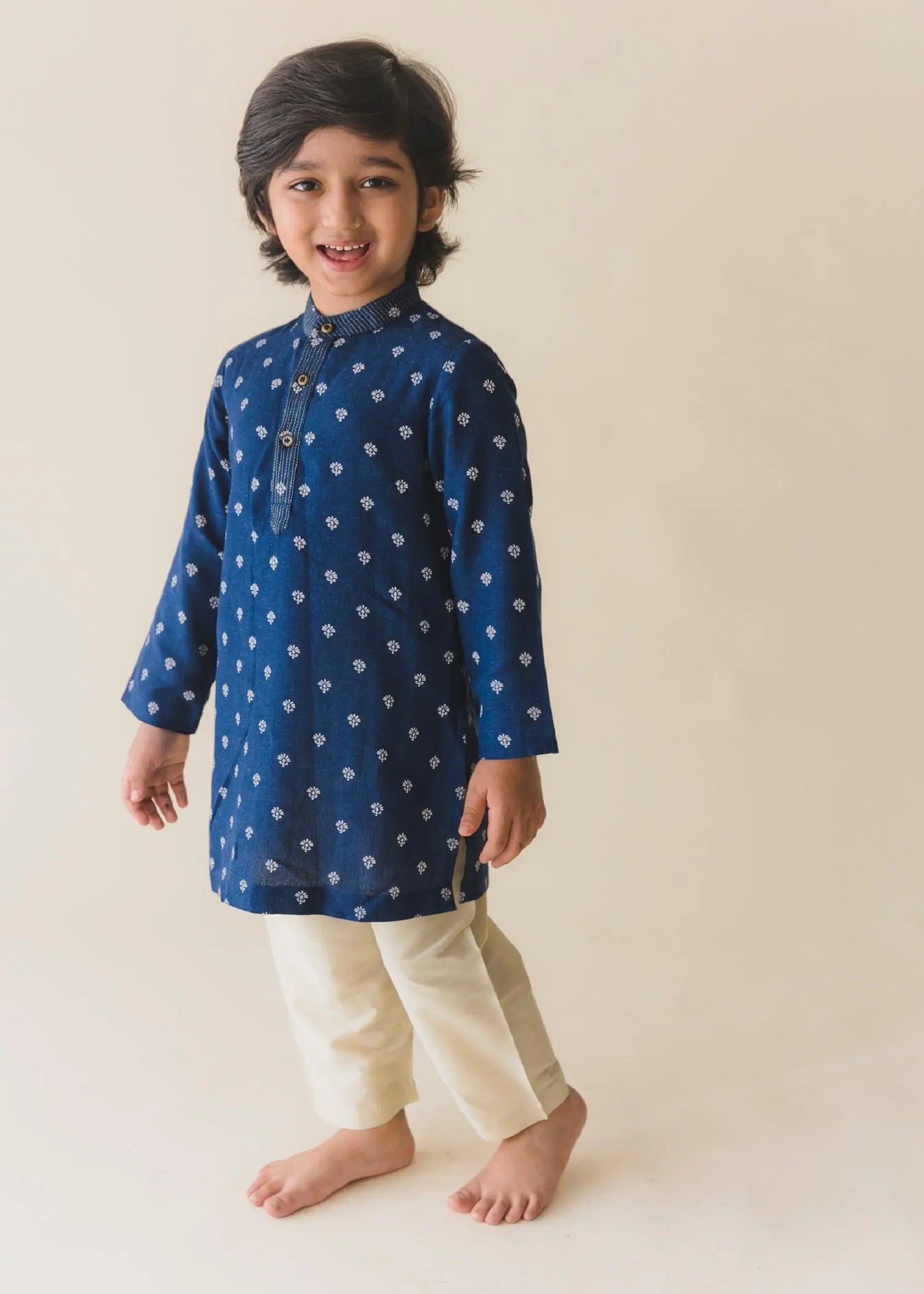 Navy Festive Kurta Boys (6 Months-14 Years)