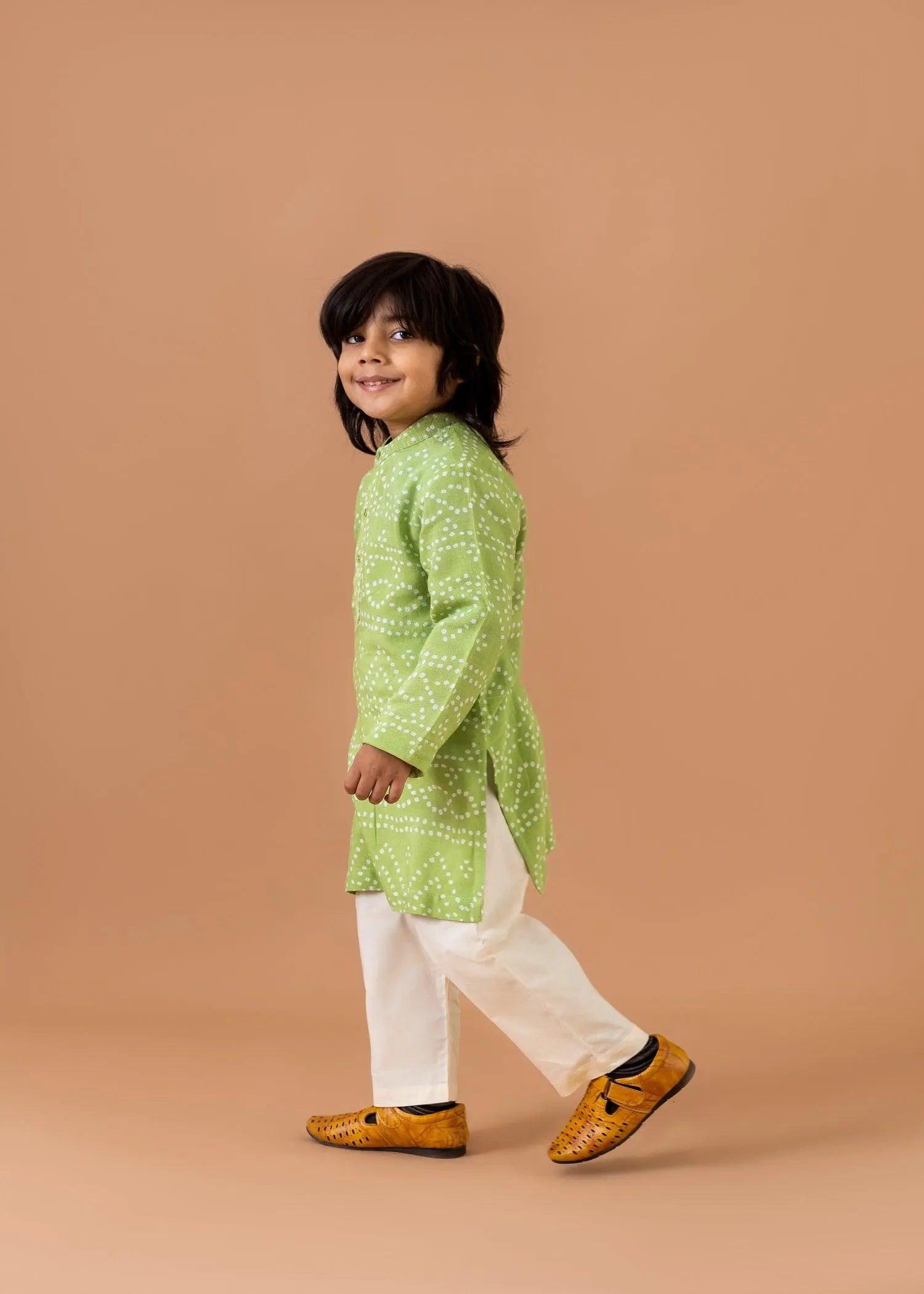 Green Festive Kurta Boys (6 Months-14 Years)