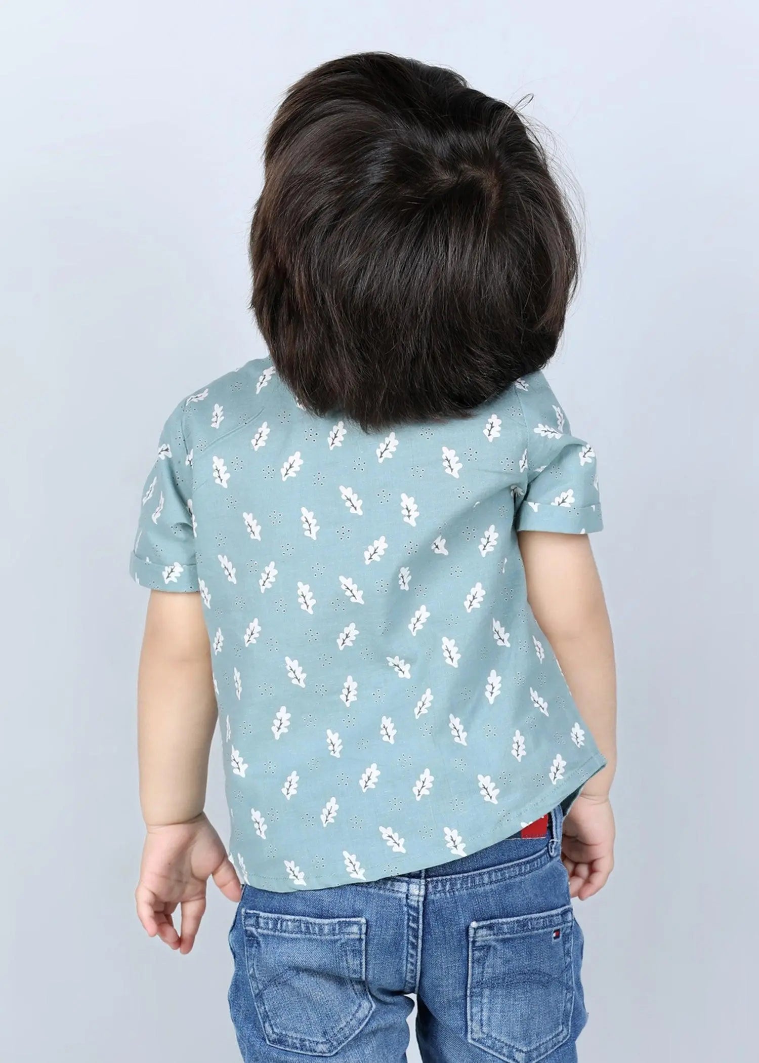 Oak Green Cotton Harshit Shirt (6-24 Months)