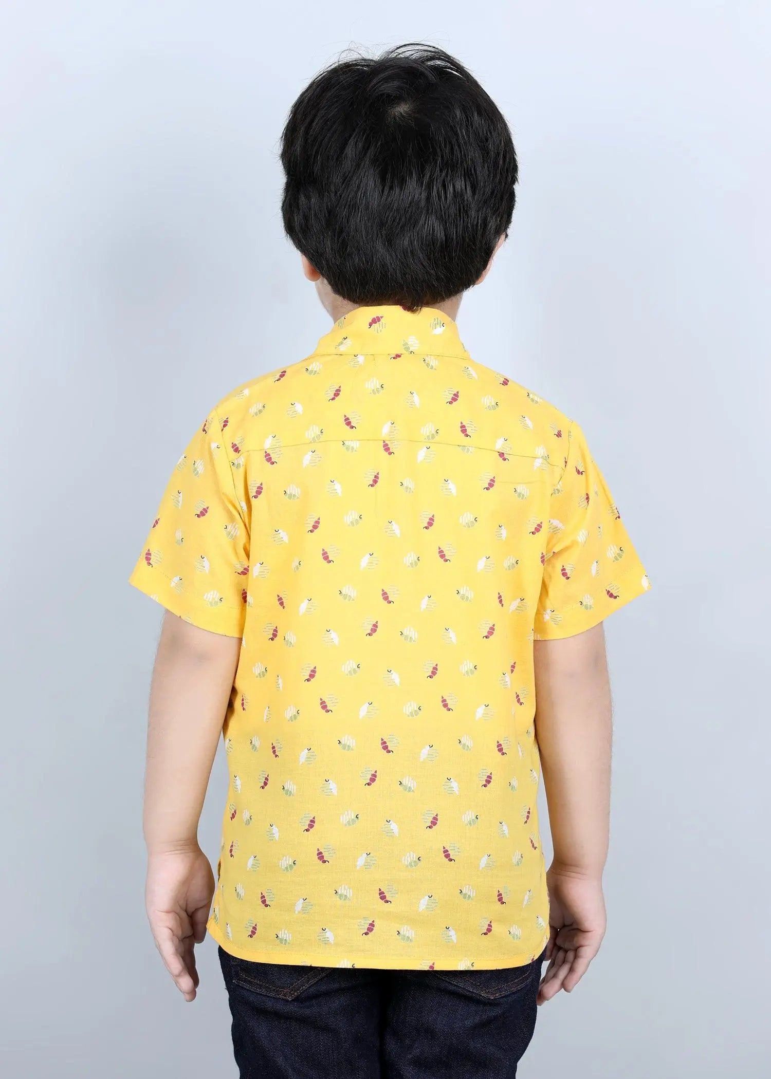 Bees Yellow Cotton Shirt Boy (2 Years to 12 Years)