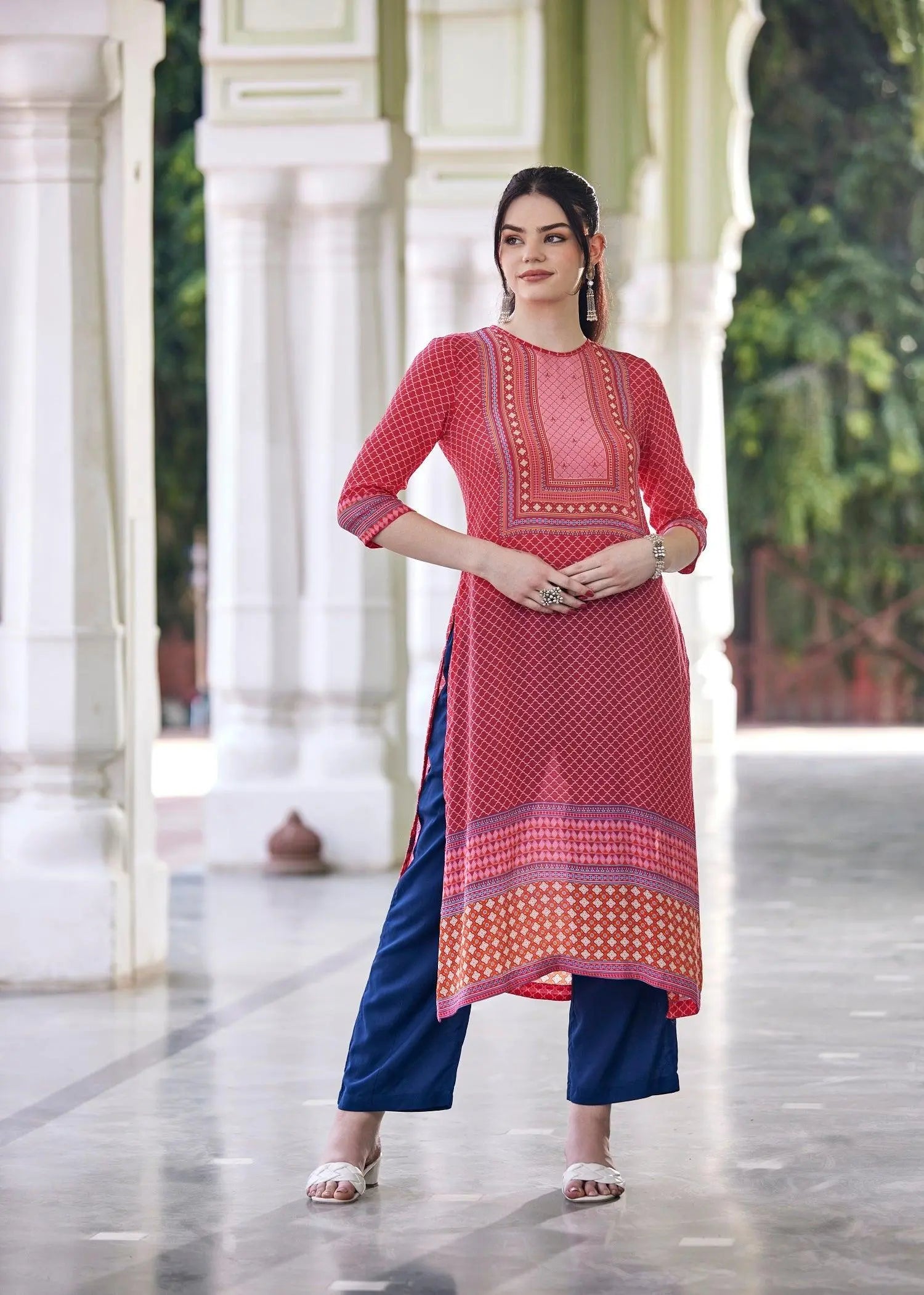 Diya Pink Kurta