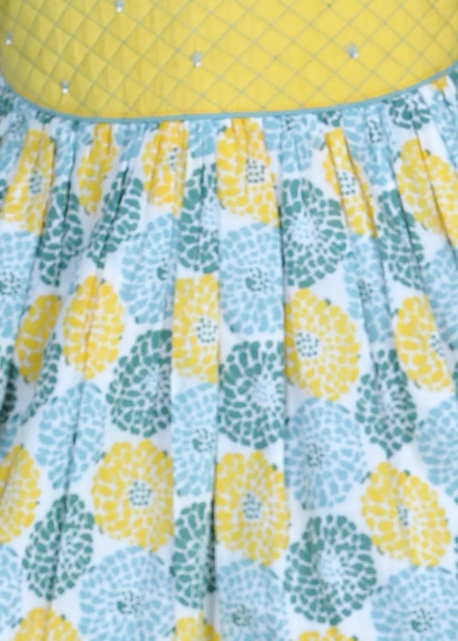 Floral Yellow Cotton Rosemary Dress Girls (6 Months -9 Yrs)