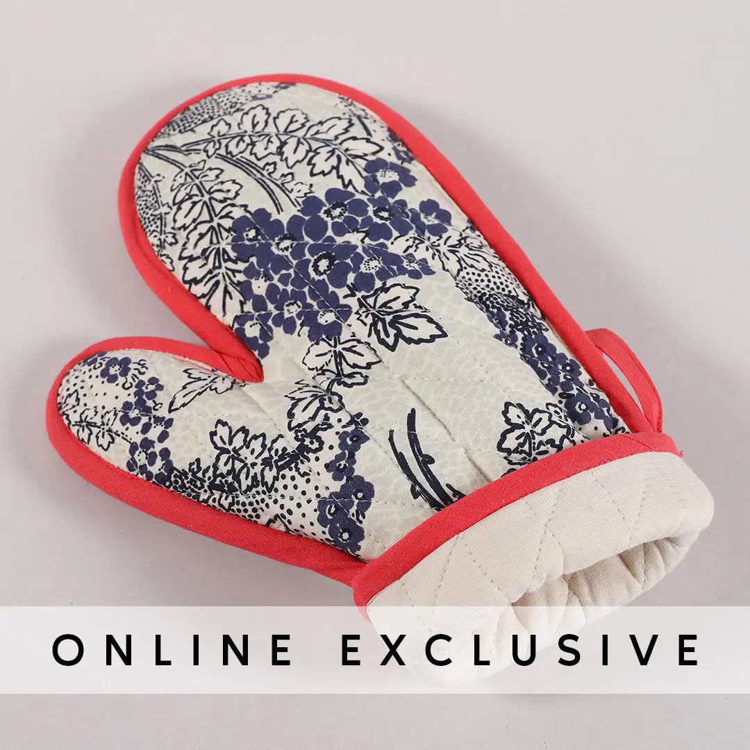 Matilda Blue Cotton Oven Gloves