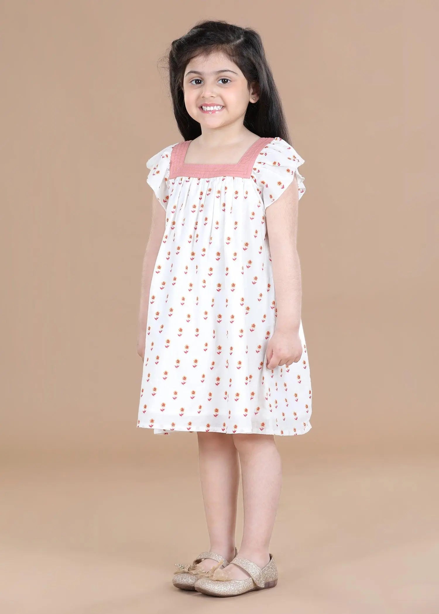 Daisies White Scarlett Cotton Dress (2-9 Years)