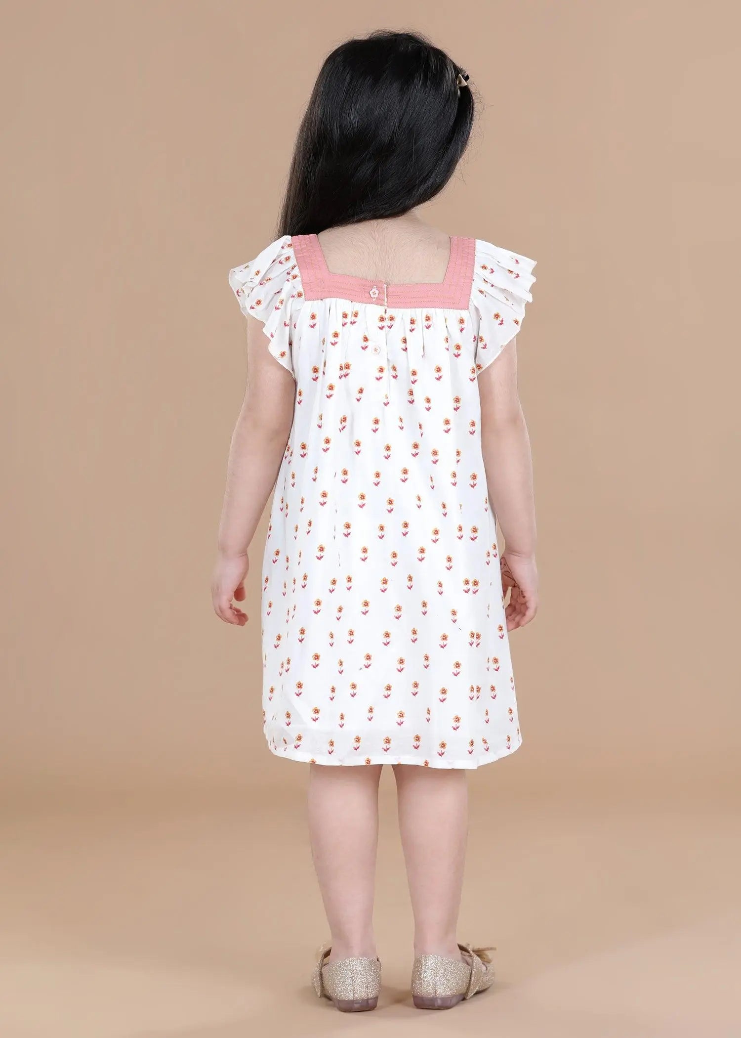 Daisies White Scarlett Cotton Dress (2-9 Years)