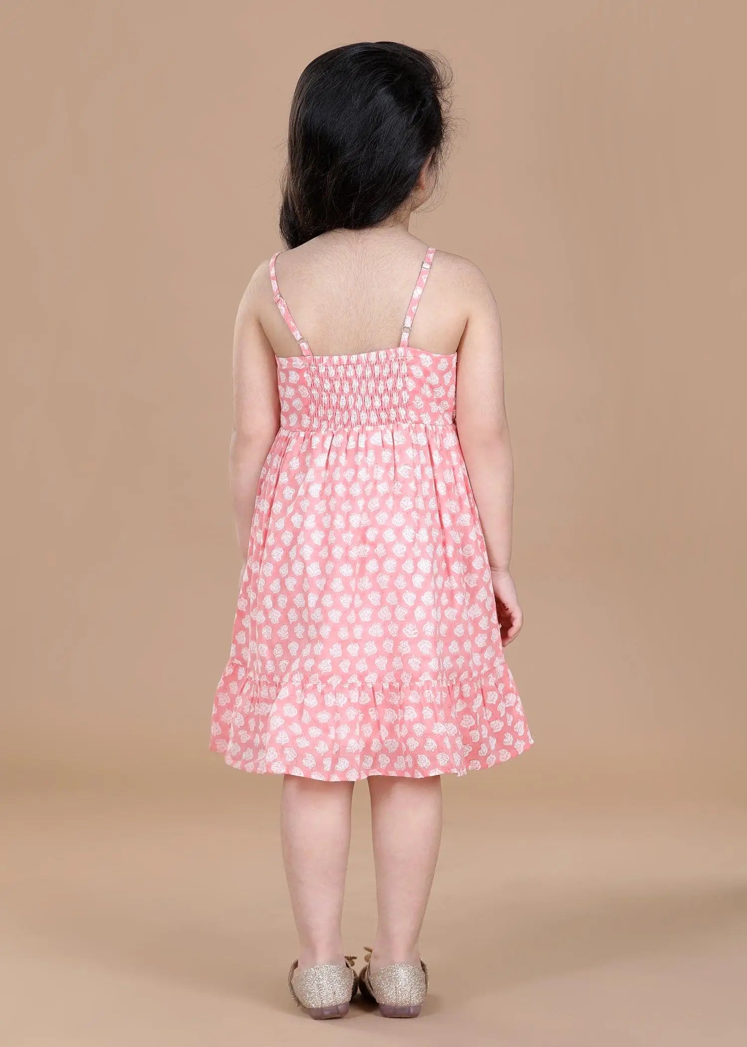 Sepal Peach Mehri Dress Girl (6 Months- 9 Years)