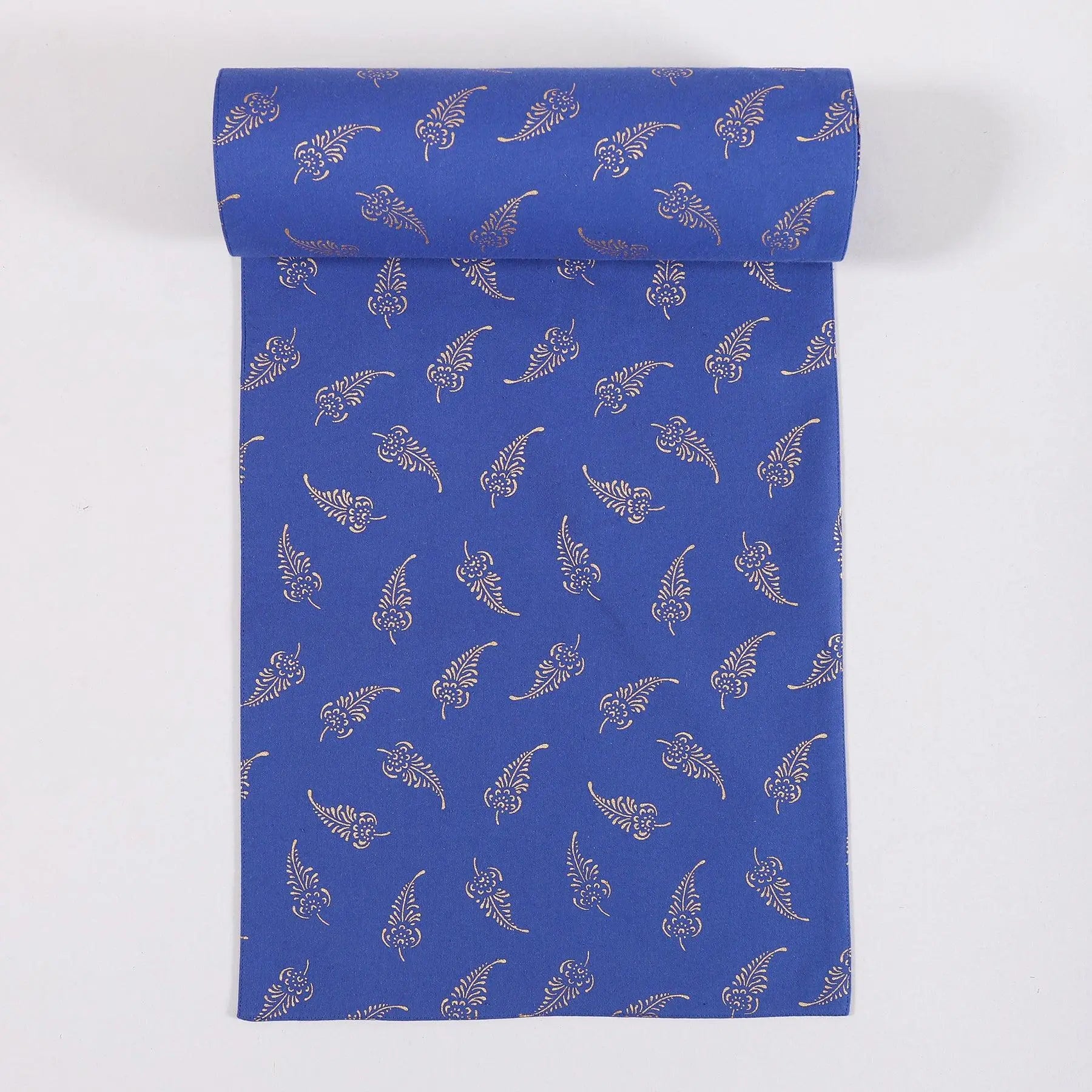 Blue & Gold Cotton Runner