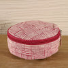 Pink Color Cotton Round Jewellery Bag