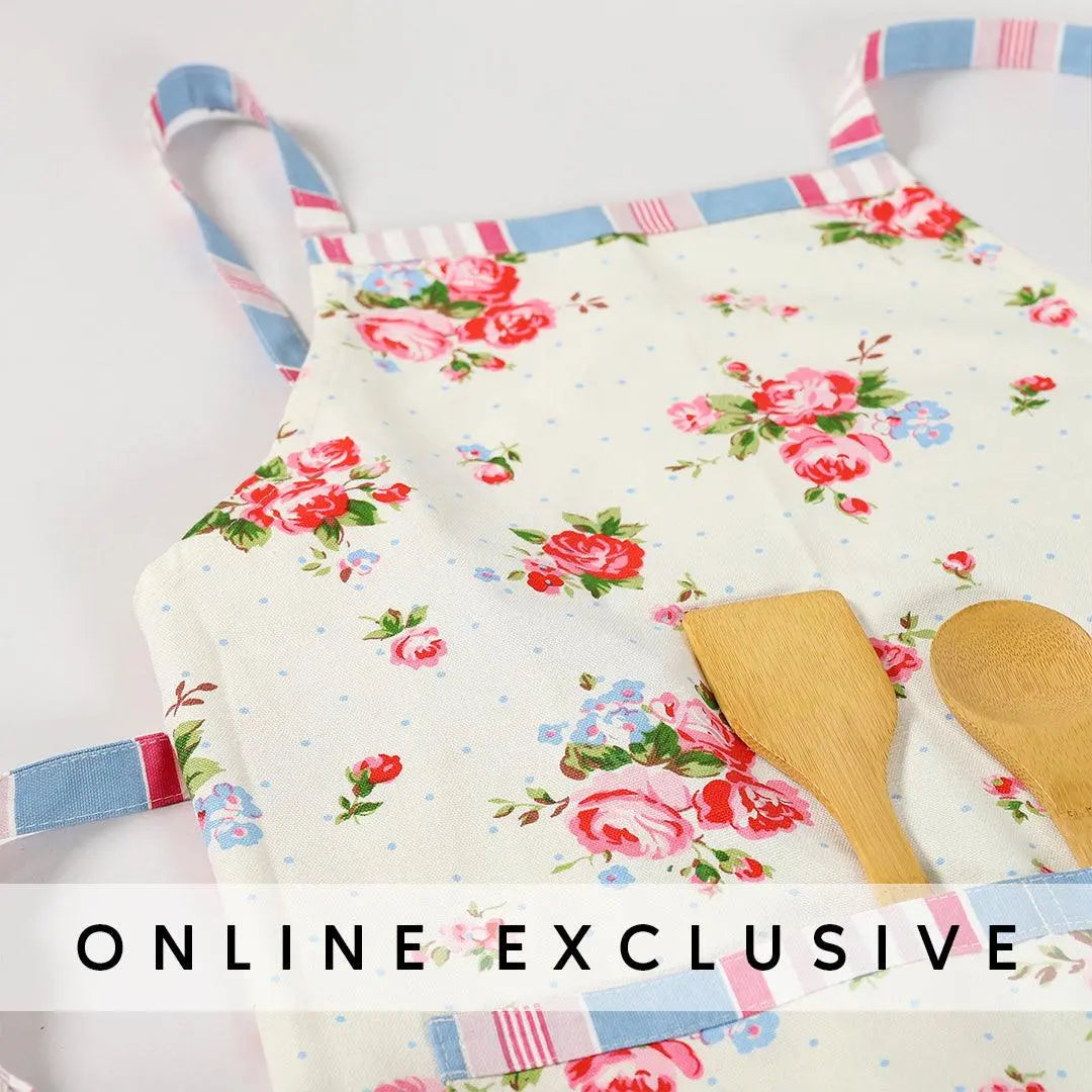 Rose Yellow & Pink Cotton Apron