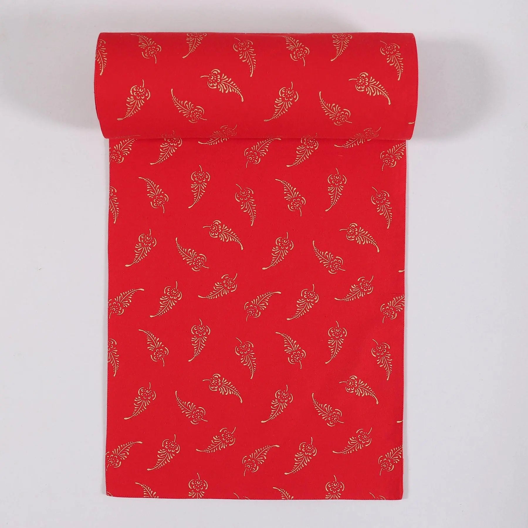 Red & Gold Cotton Runner