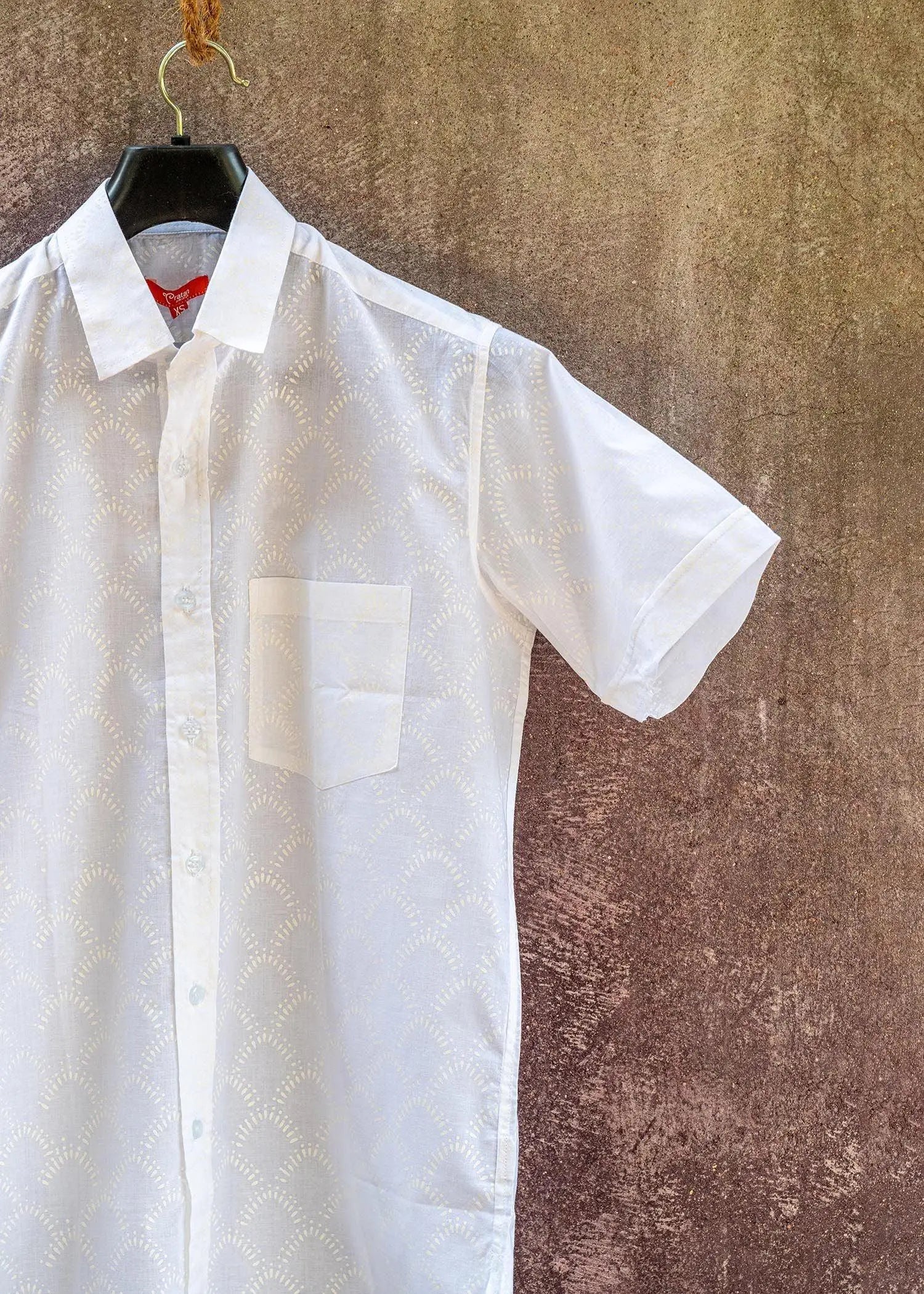 Mountain Bling White Cotton Shirt