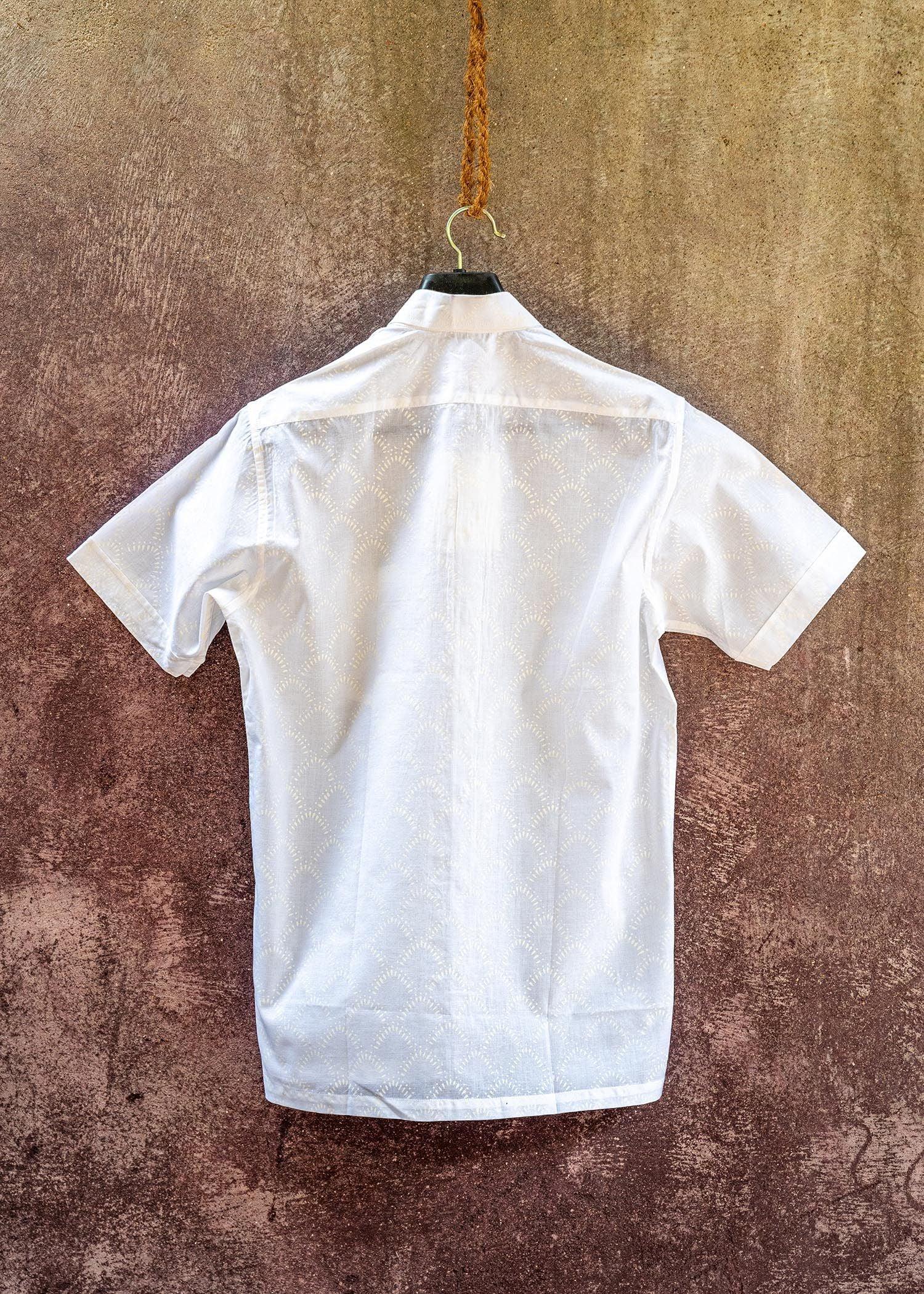 Mountain Bling White Cotton Shirt