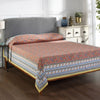 Suhani Jaal Rust Screen Print Cotton Bed Cover