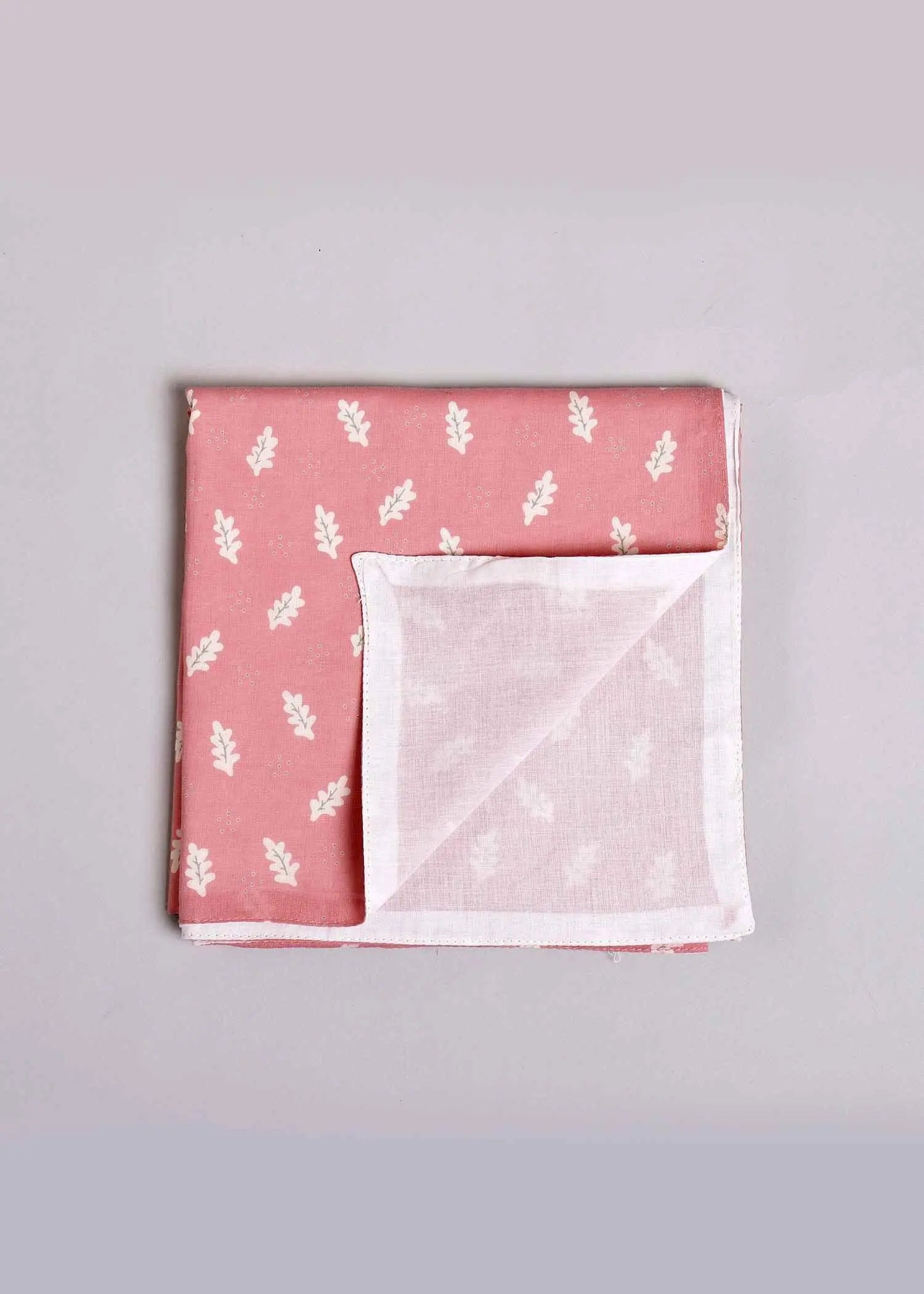 Leaf Pink Cotton Baby Wrap (Set of 2)