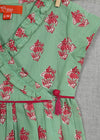 Sanya Petunia Buti Green Cotton Dress Baby Girl (6-24 months)