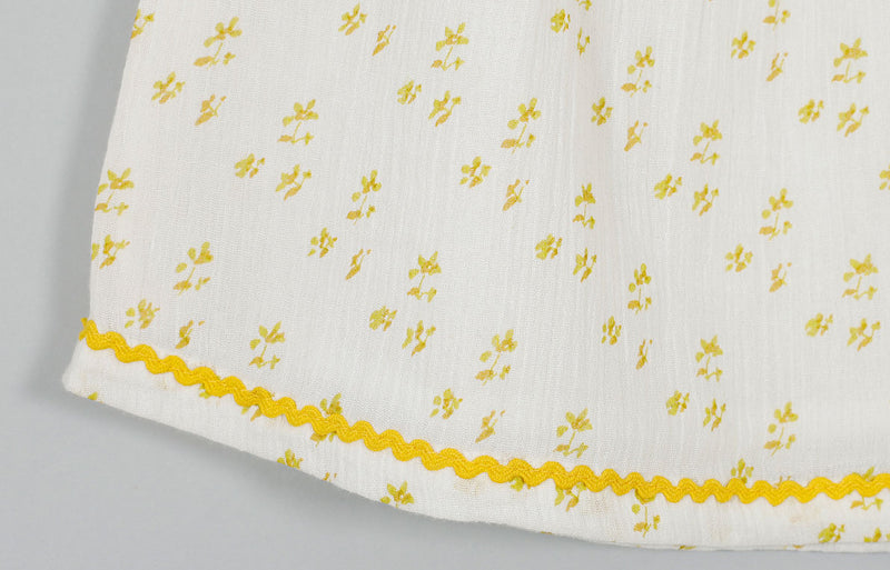 Bani Lavvender Yellow Cotton Crepe Dress Baby Girl (6-24 Month)