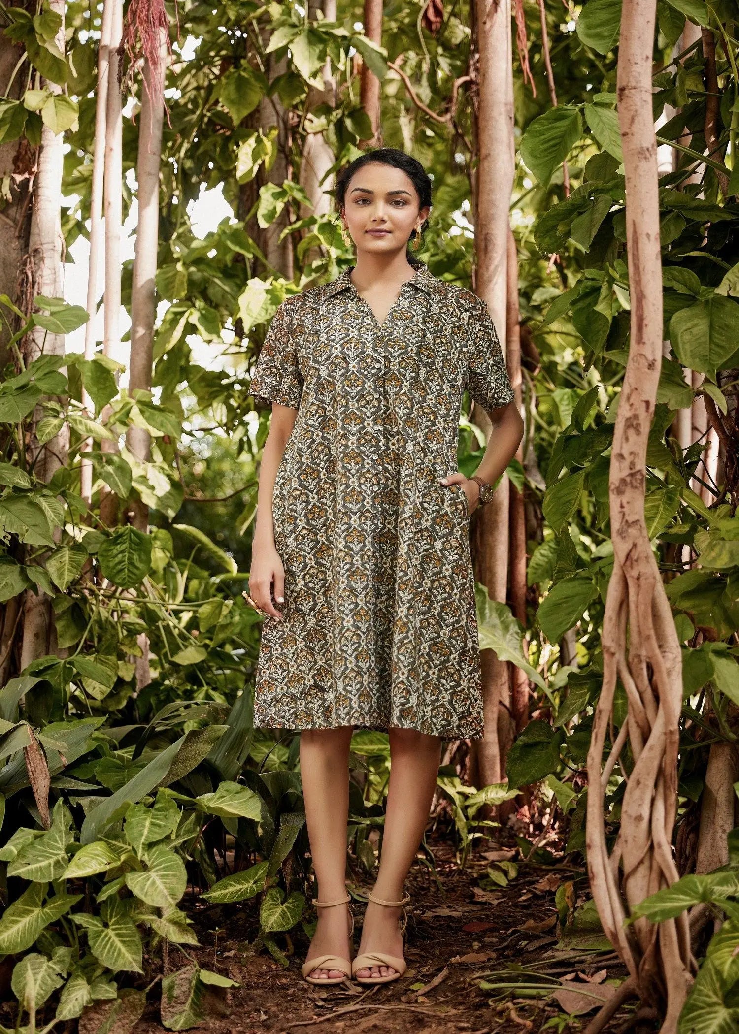 A Line Shirt Dress