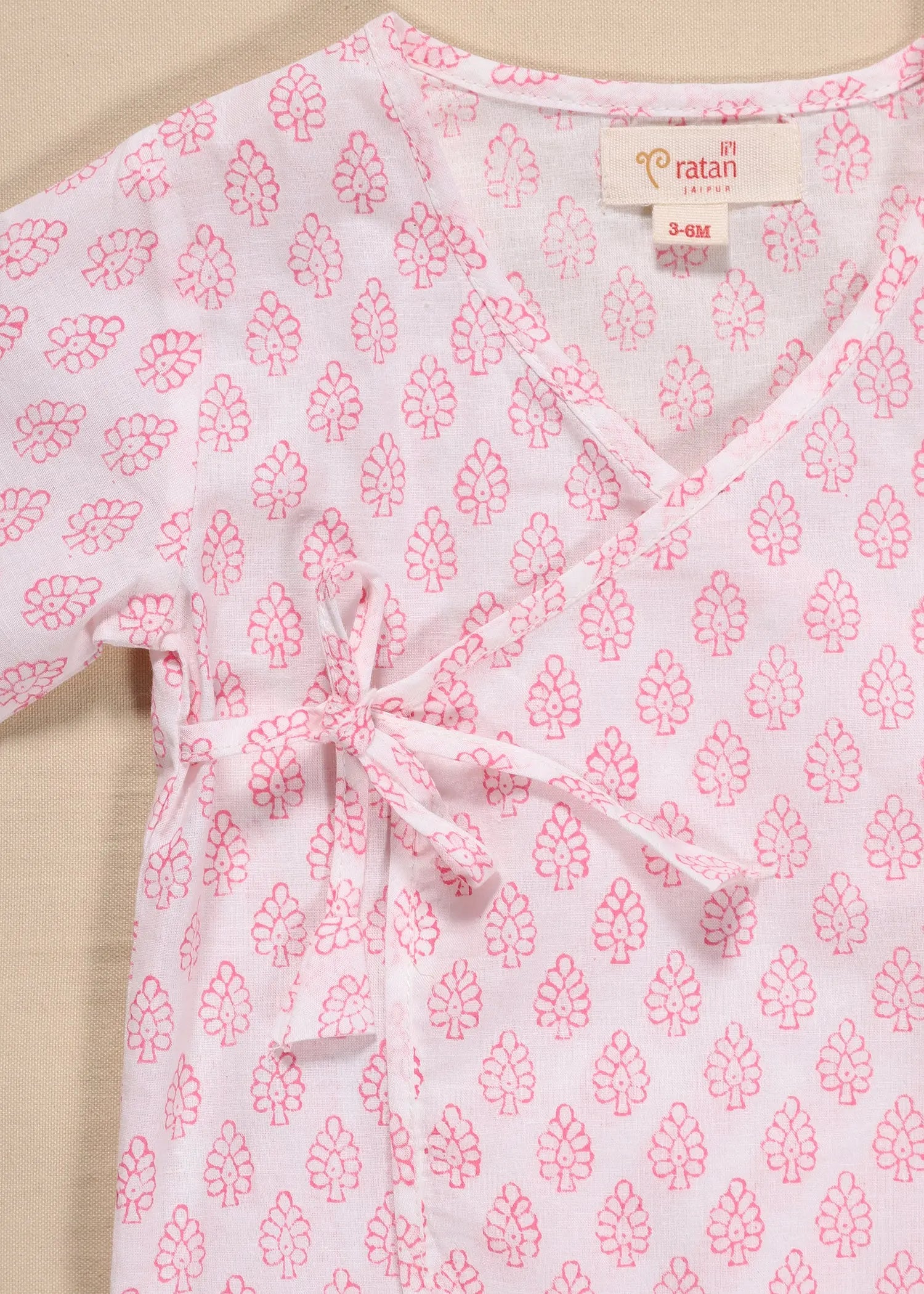 Buti Pink Cotton Night Suit Unisex (3-12 Months)