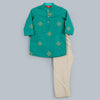 Aagam Teal Cotton Kurta Boy (12 Month to 12 Years)