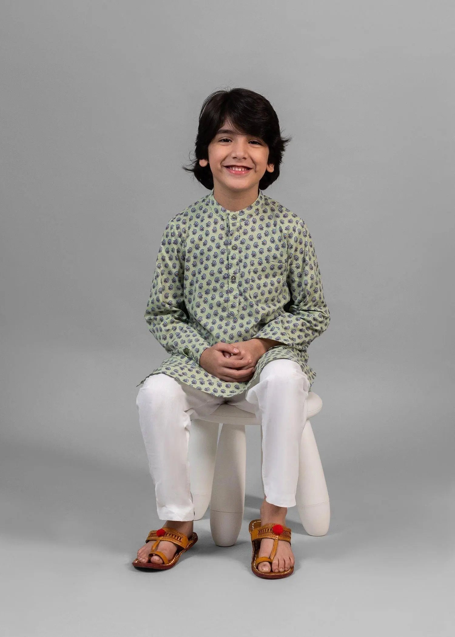 Helia Pista Cotton Kurta Boy (2 Years to 12 Years)