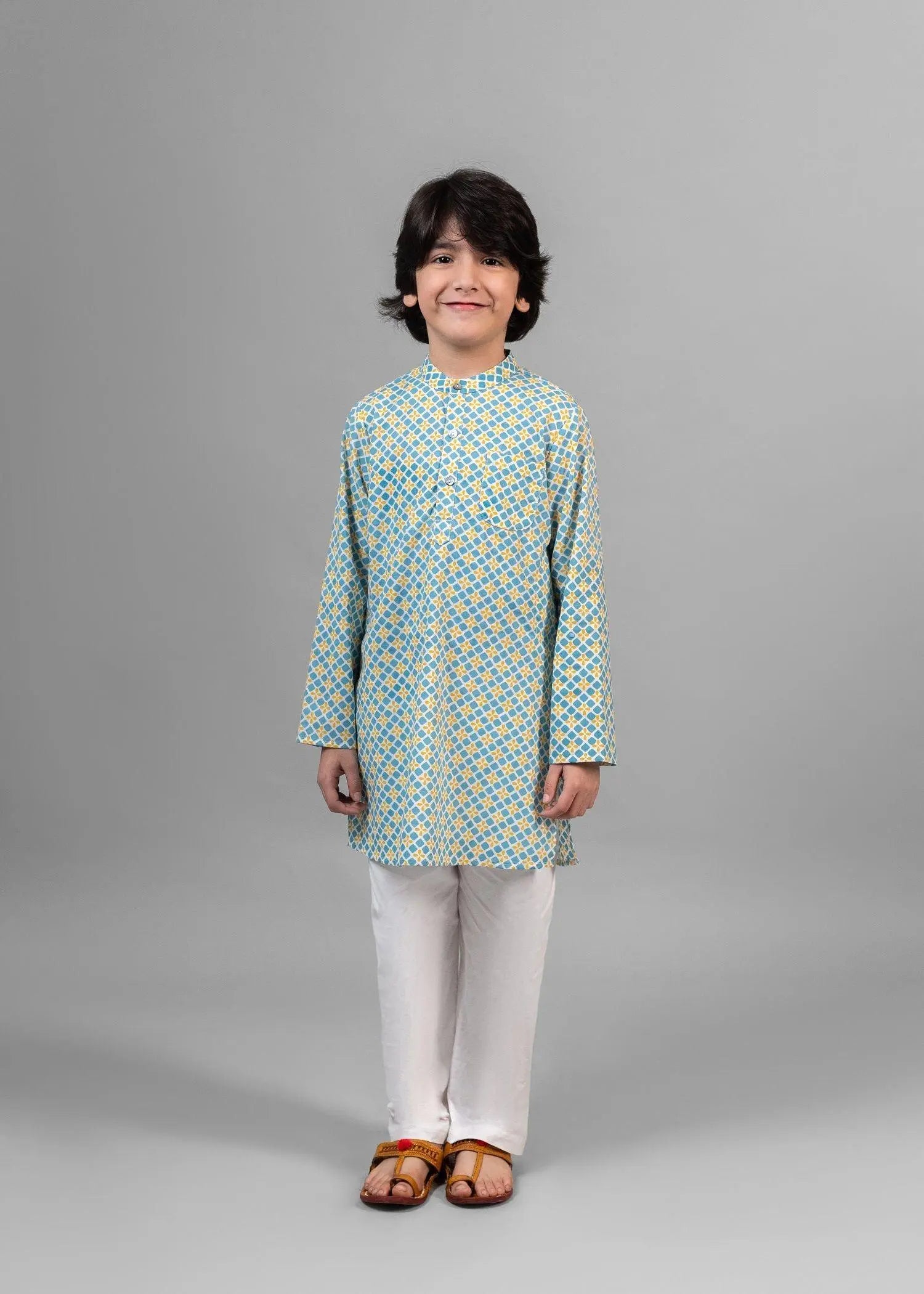 Sesame Yellow Cotton Kurta Boy (2 Years to 12 Years)