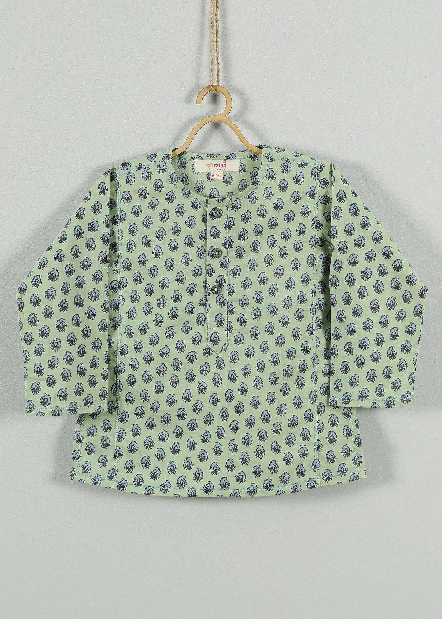 Indie Helia Pista Cotton Kurta Baby Boy (6-24 months)