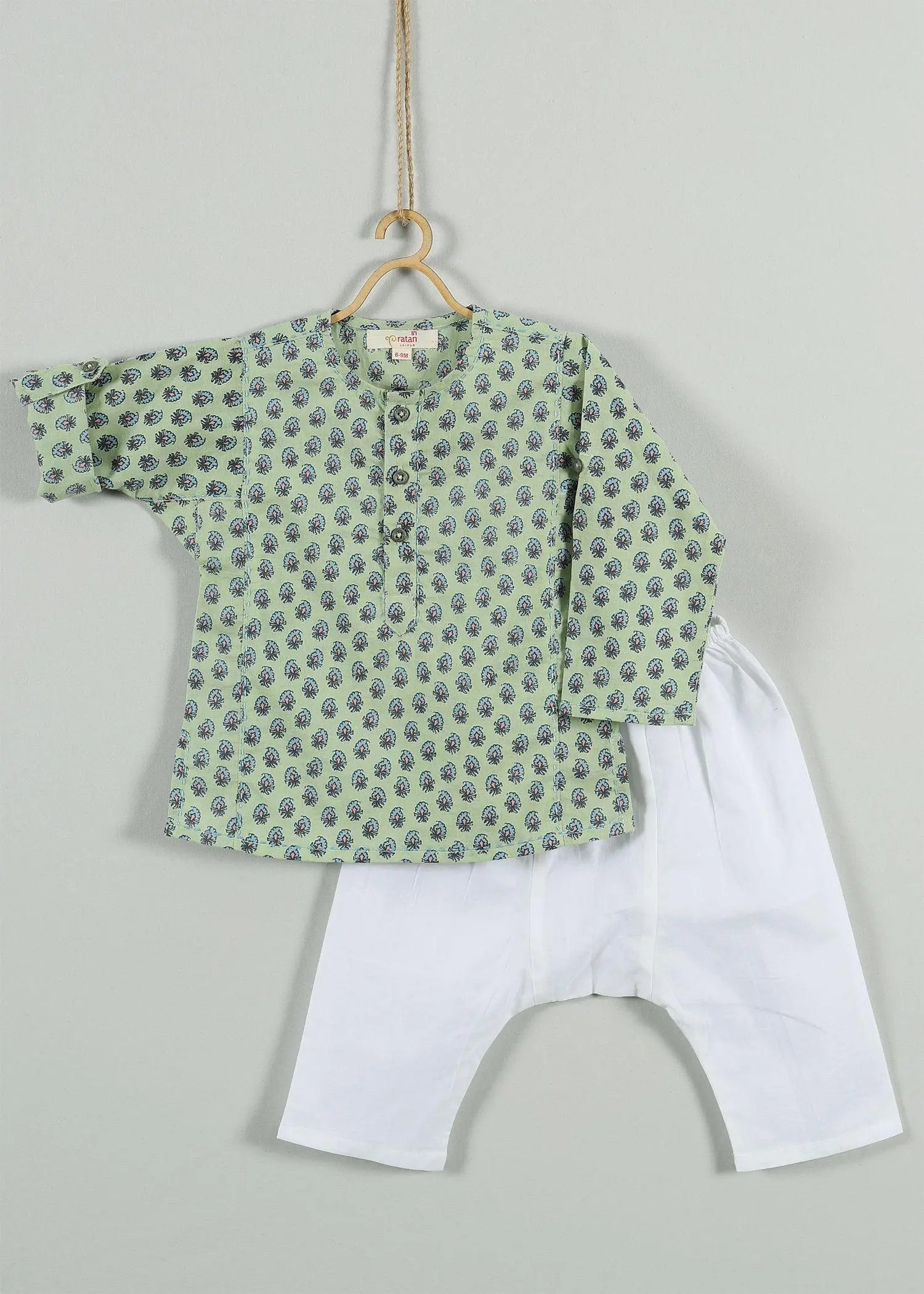 Indie Helia Pista Cotton Kurta Baby Boy (6-24 months)