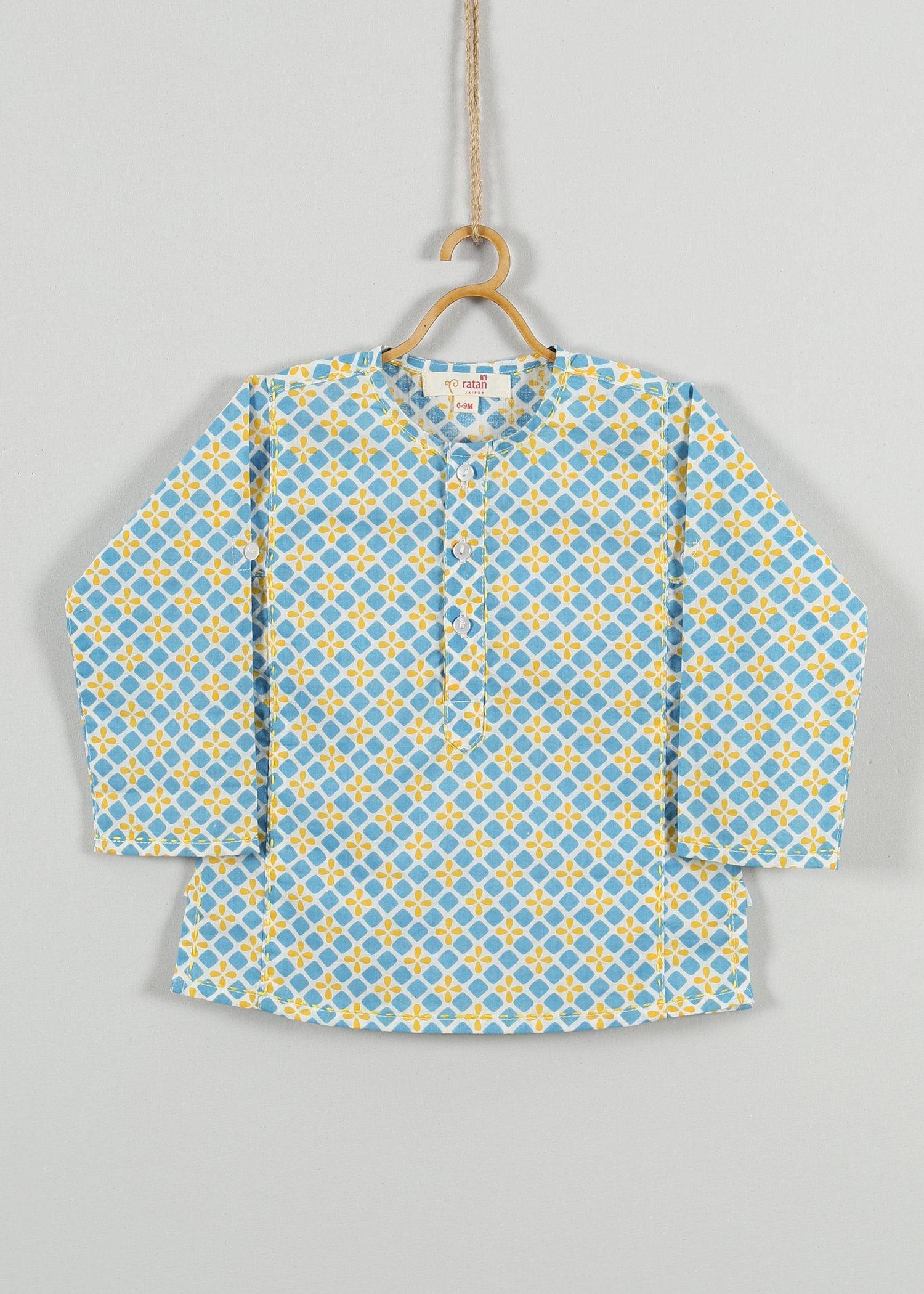 Indie Sesame Yellow Cotton Kurta Baby Boy (6-24 months)