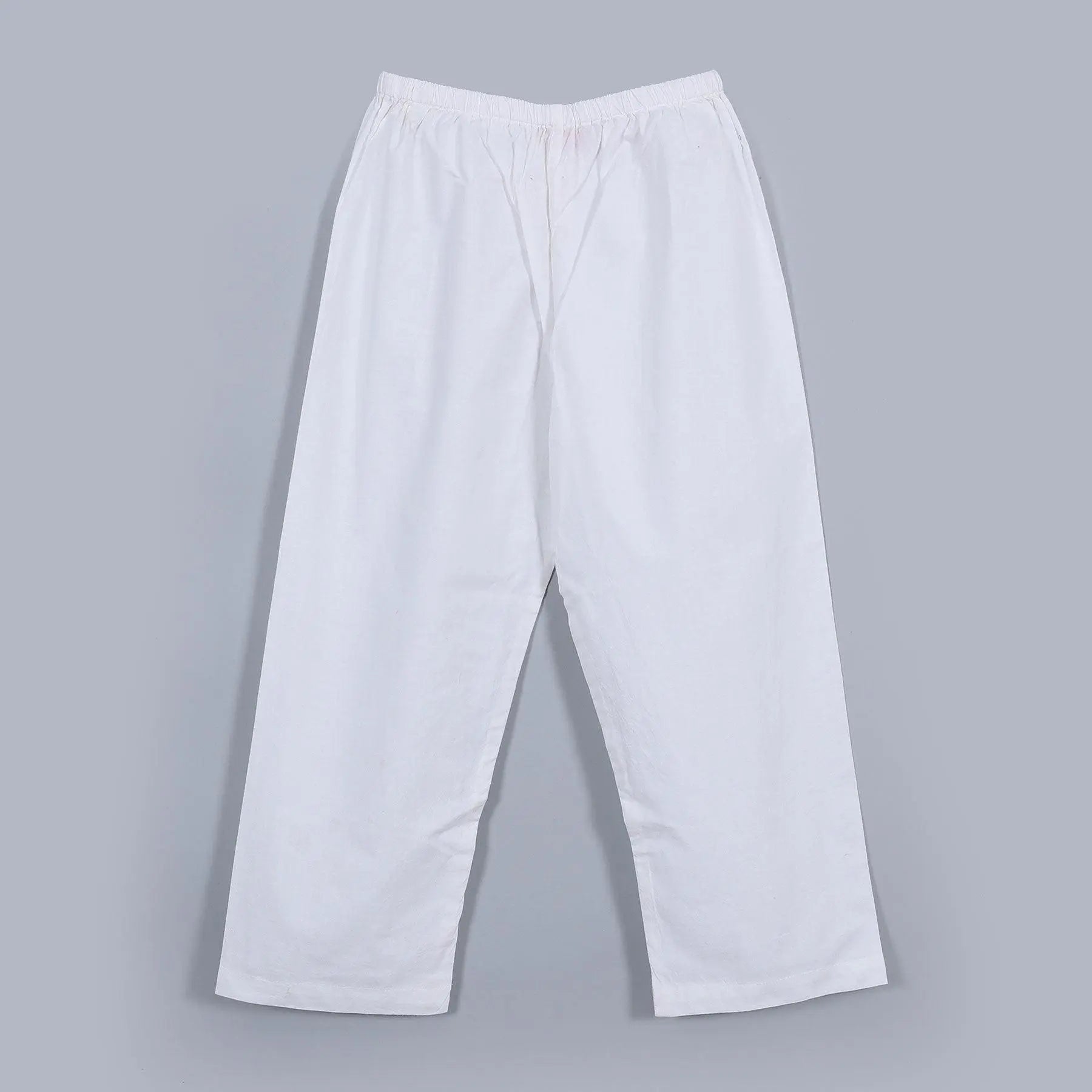 White Cotton Pants (1-14 Years)