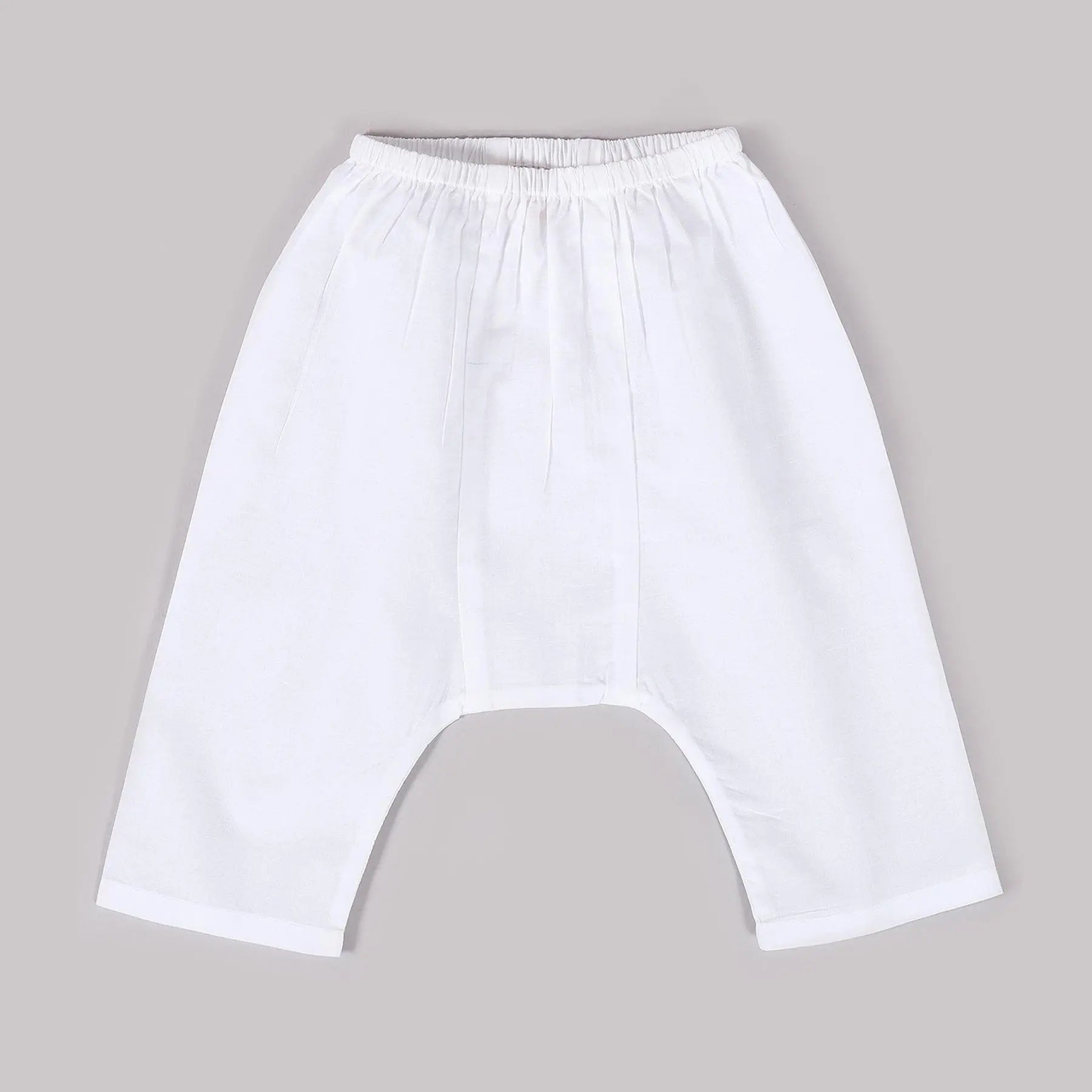 White Cotton Berry Pants (3-12months)