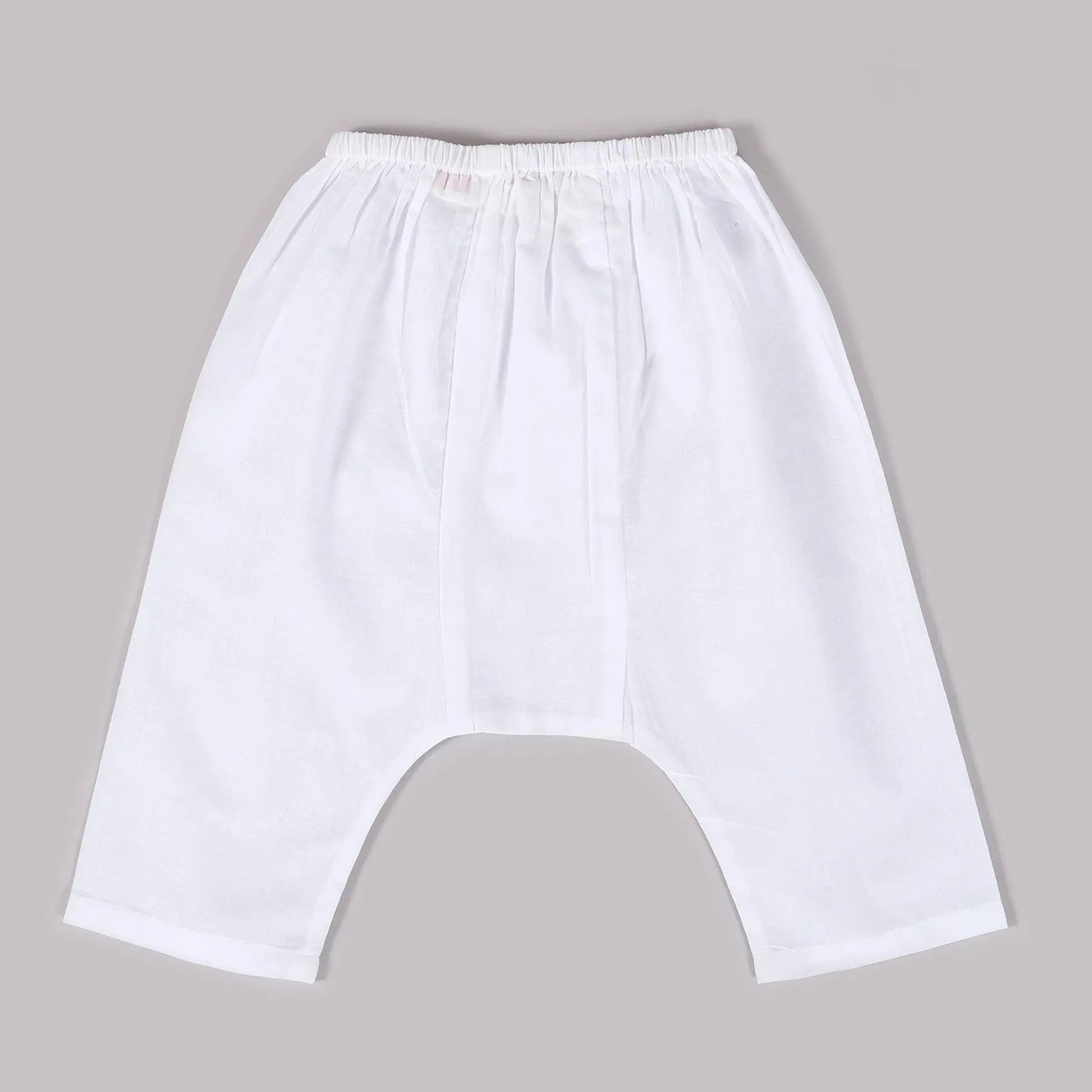 White Cotton Berry Pants (3-12months)