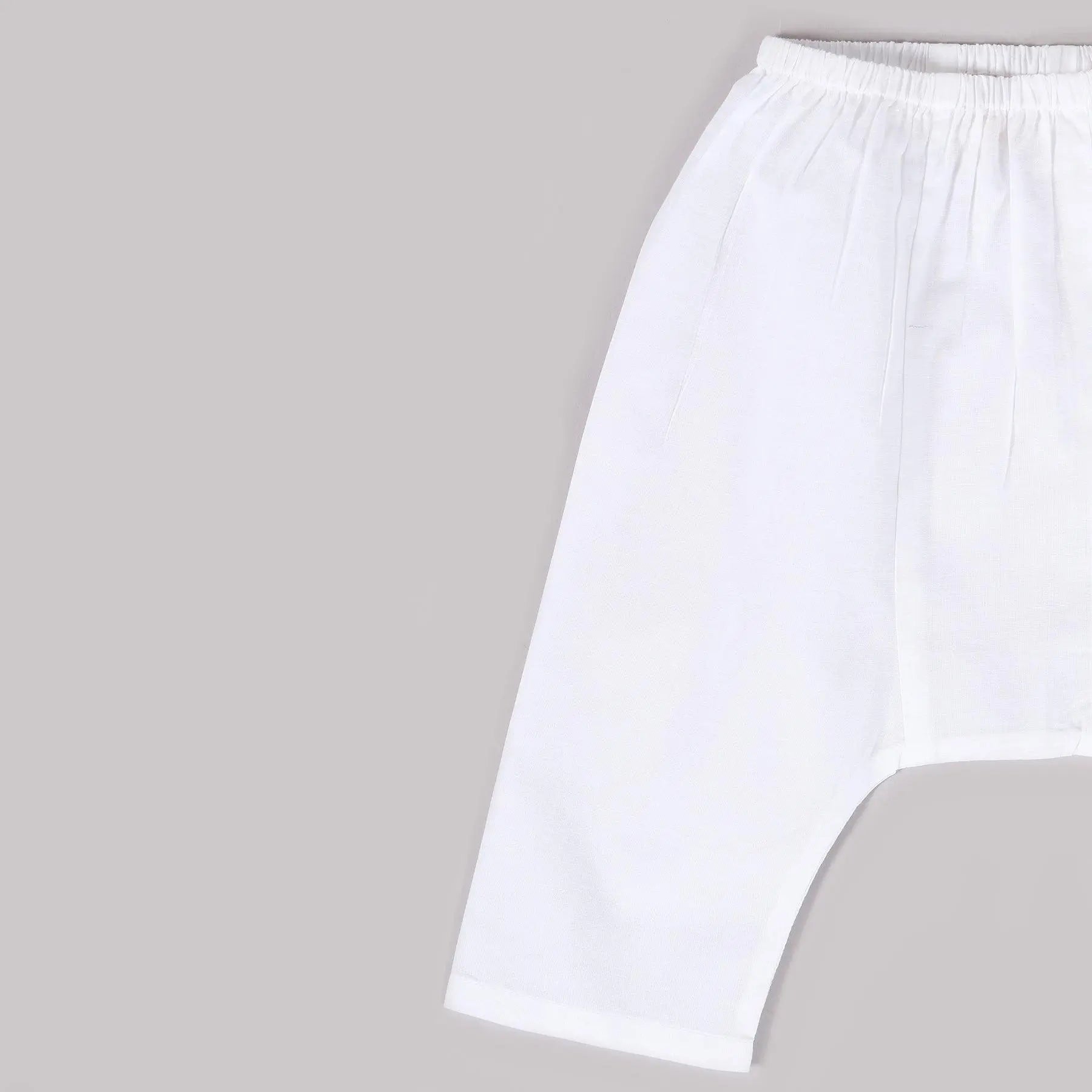 White Cotton Berry Pants (3-12months)