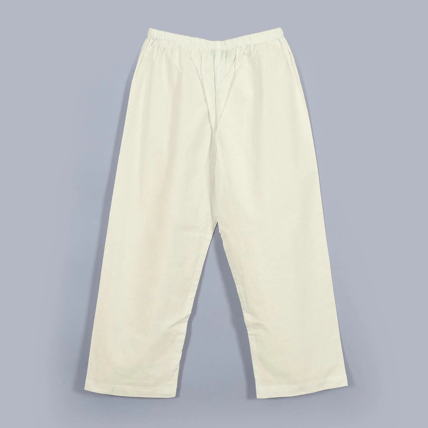 Cream Cotton Pants (1-14 Years)