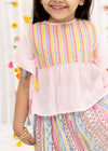 Pink/Multi Amee Skirt Top Set Girls (2-12 Years)