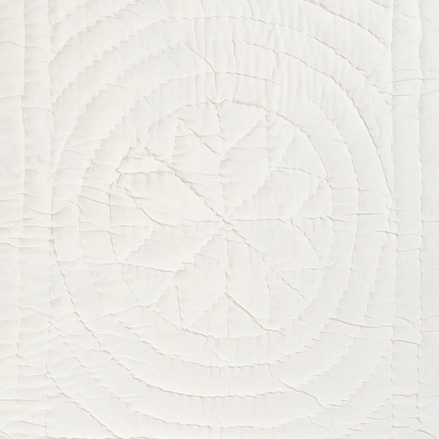 White Pure Cotton Handquilted Newborn Quilt