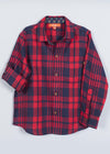 Check Red Cotton Shirt Boy (2-12 Years)