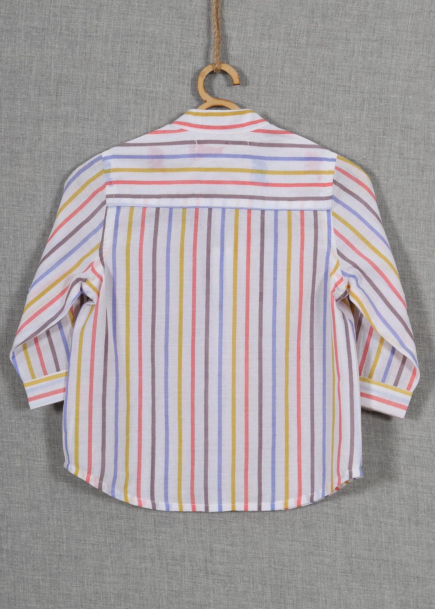 Stripes Yellow Cotton shirt baby boy (6-24 months)