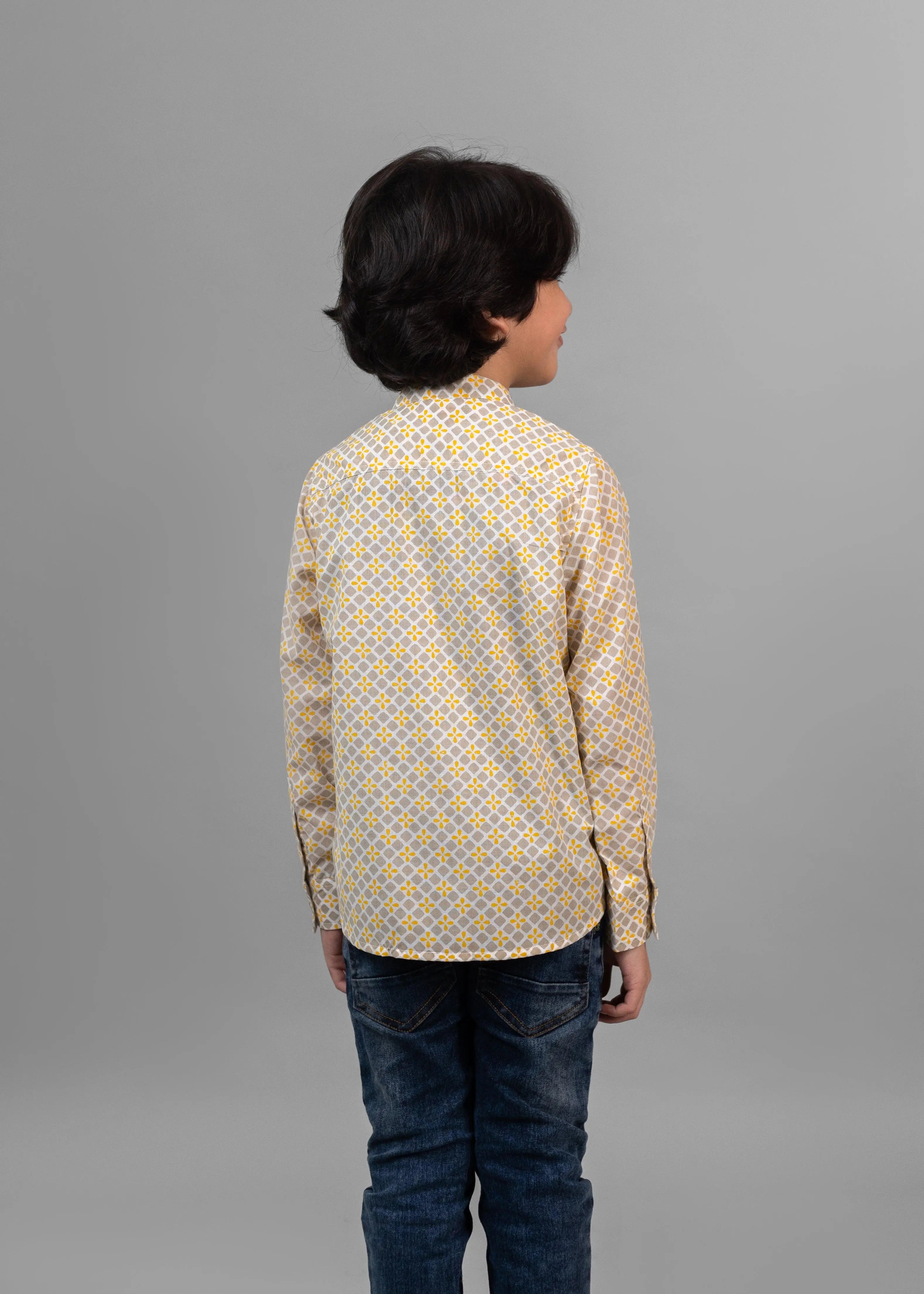 Sesame Beige Cotton Full Sleeves Shirt (6 Months to 12 Years)