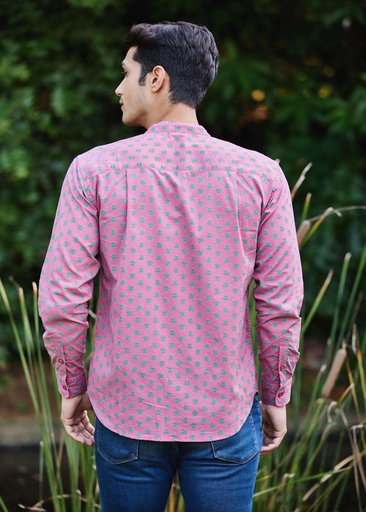 Aster Buti Pink Cotton Full sleeves shirt