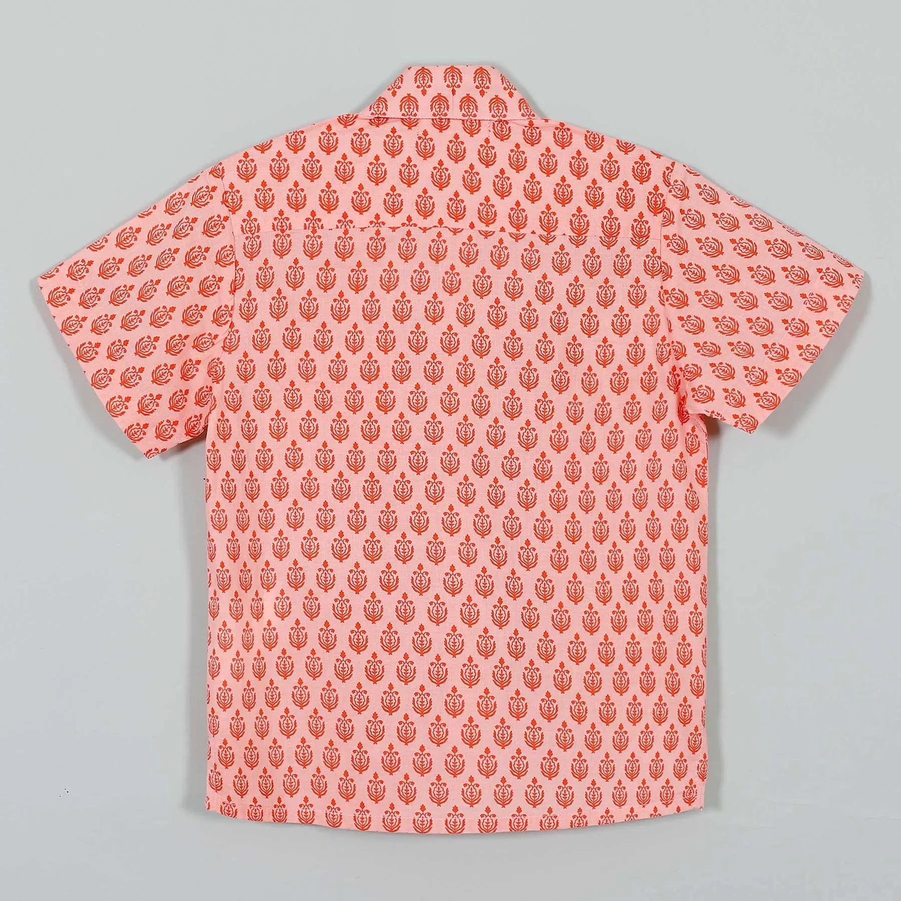 Abir Peach Cotton Shirt Boy (2-12 Years)