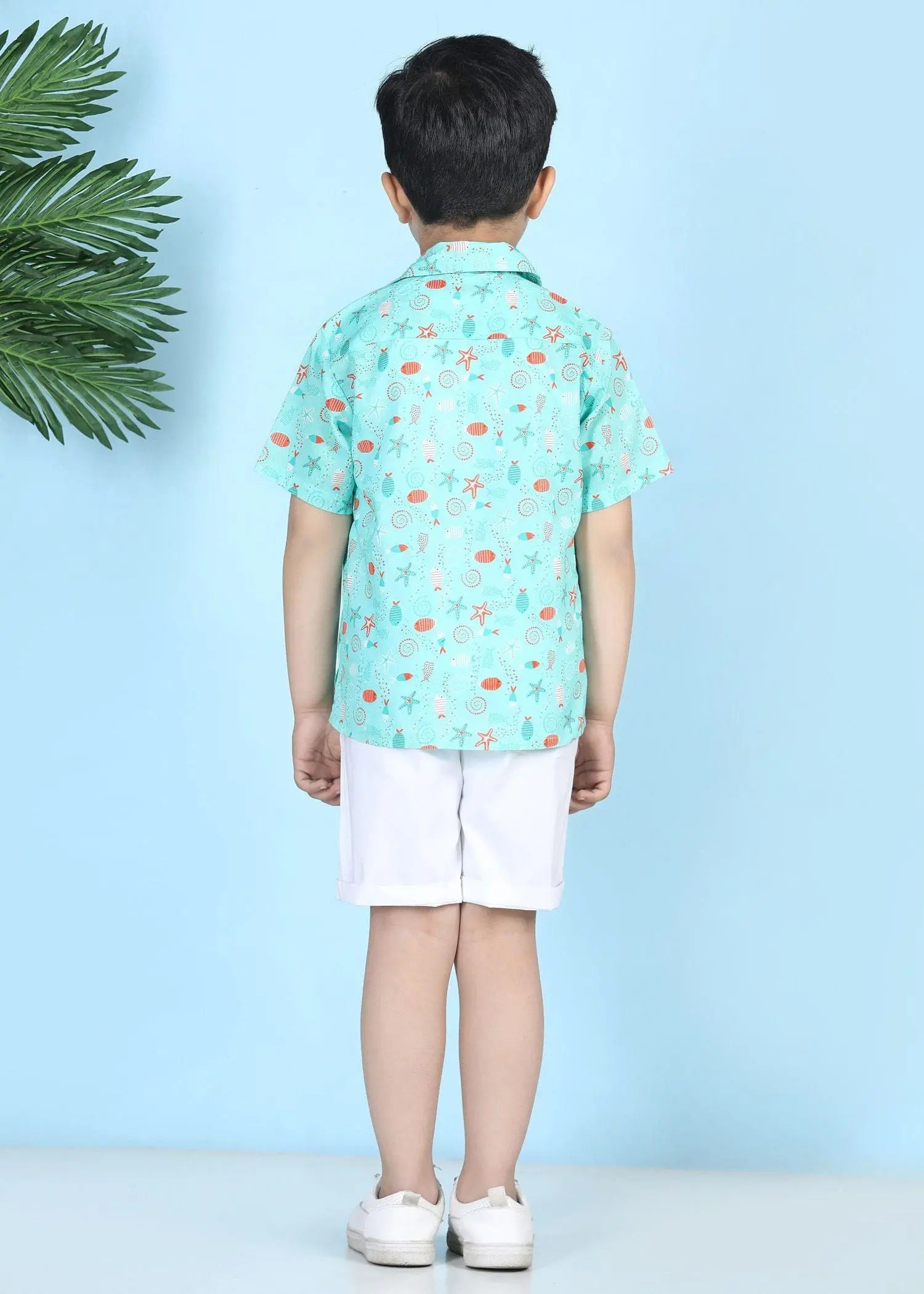 Marina Aqua Cotton Shirt Boy (12 Month to 12 Years)