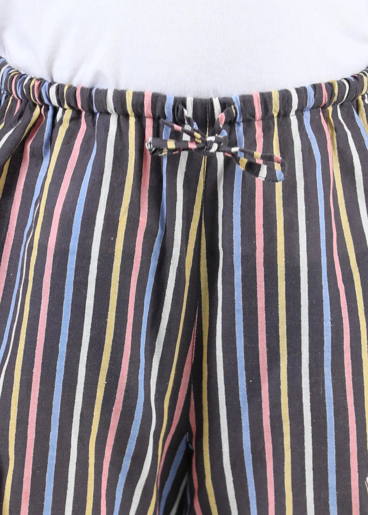 Snooze Stripes Brown Cotton Shorts Unisex (1-14 Years)