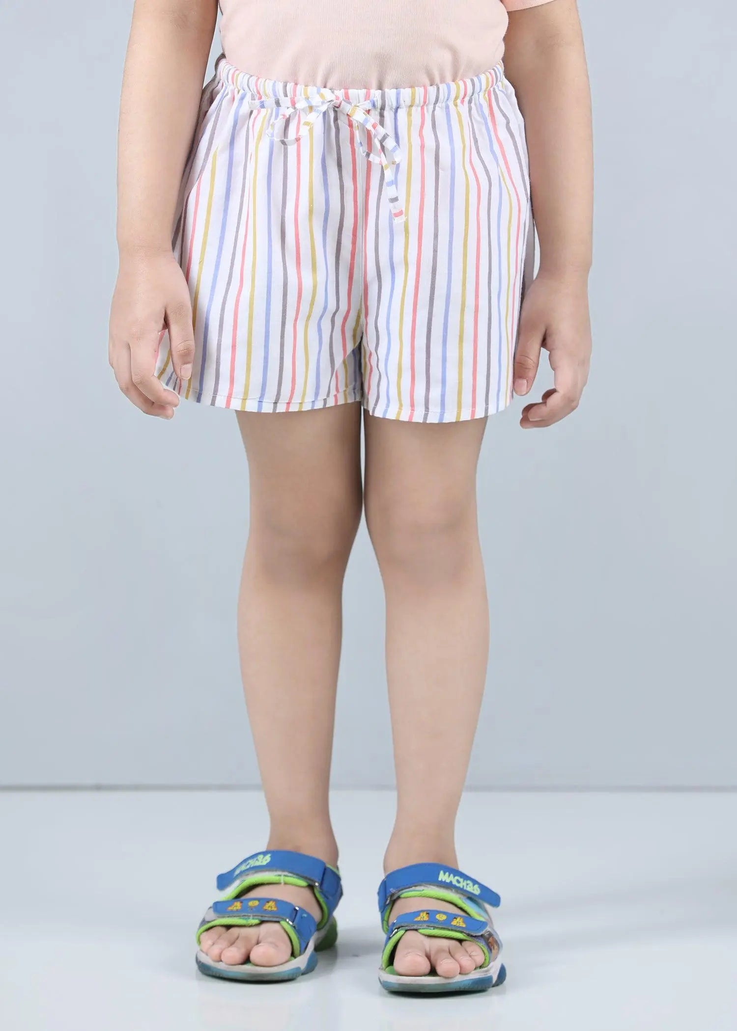 Snooze Stripes Yellow Cotton Shorts Unisex (1-14 Years)