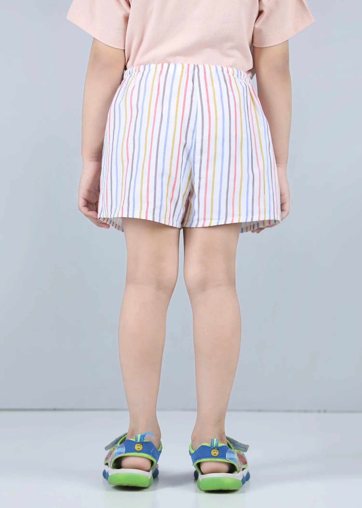 Snooze Stripes Yellow Cotton Shorts Unisex (1-14 Years)