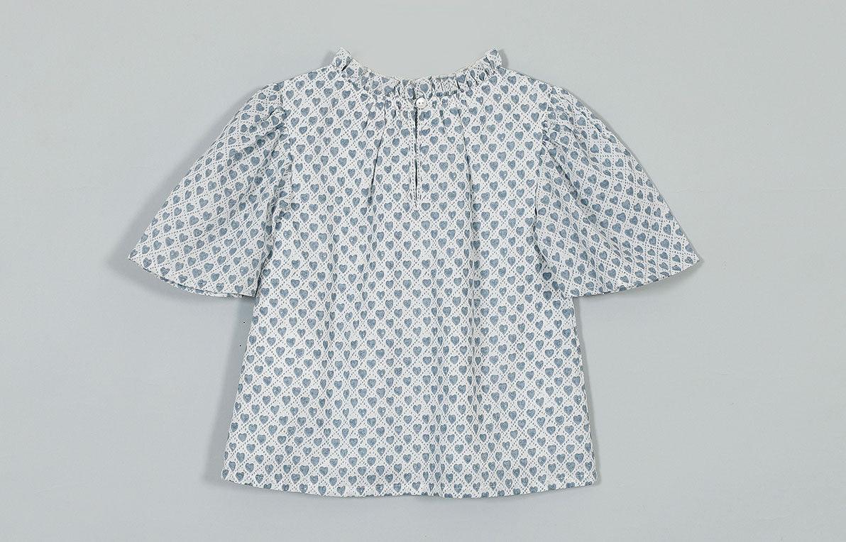 Glory White Cotton Crepe Top Girl (2-9 Years)