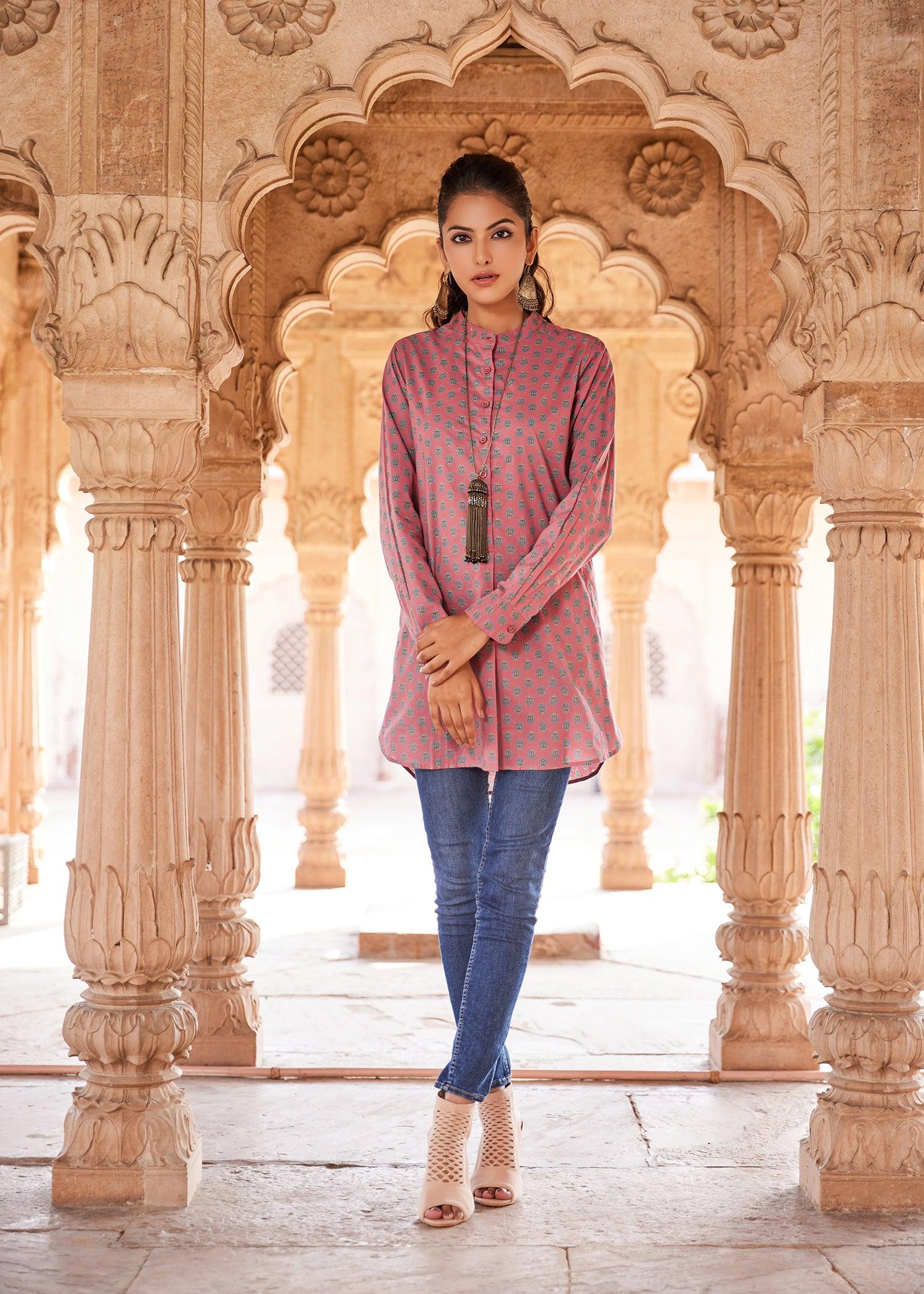 Pink Color Zaira Tunic