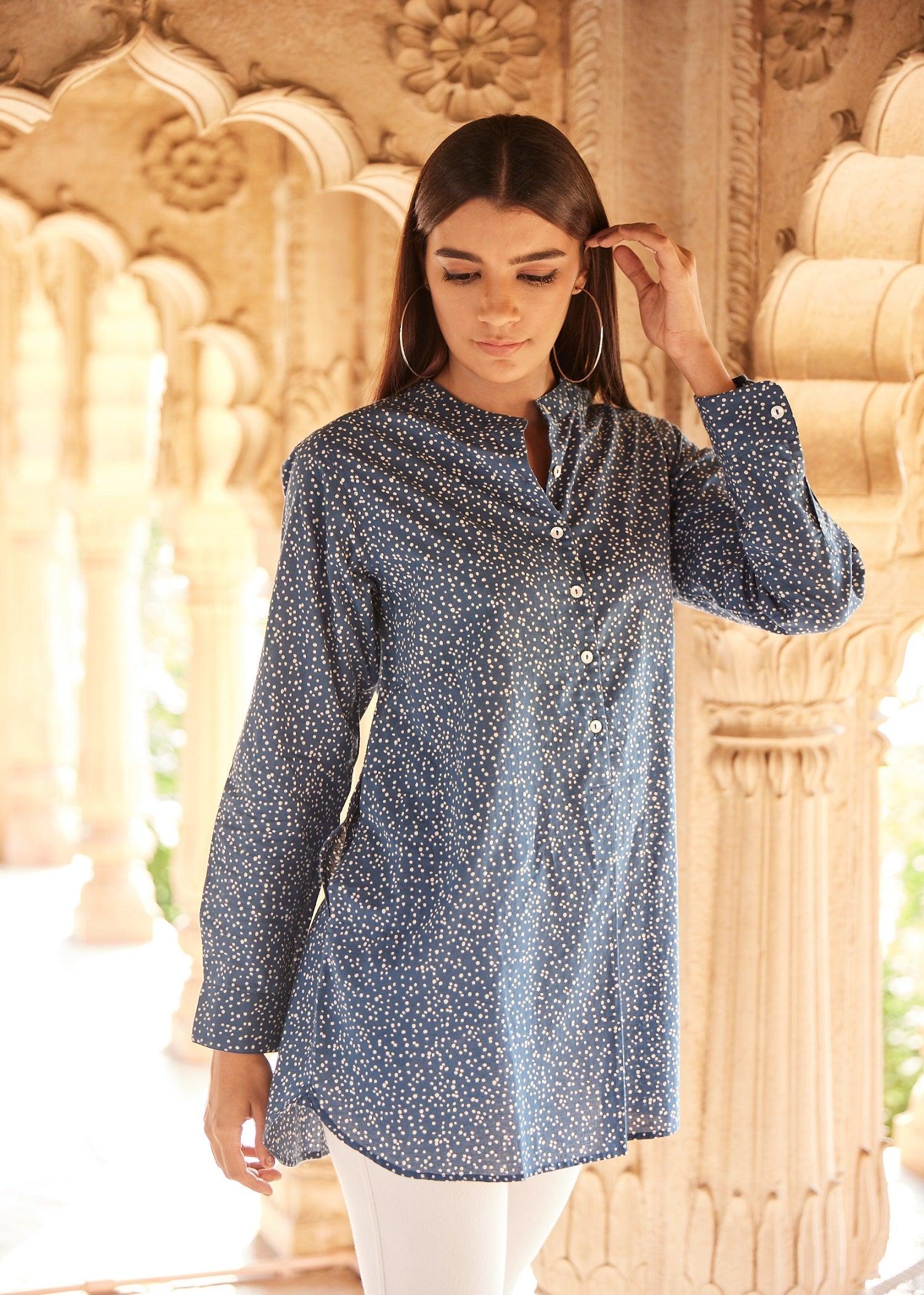 Blue Color Zaira Tunic