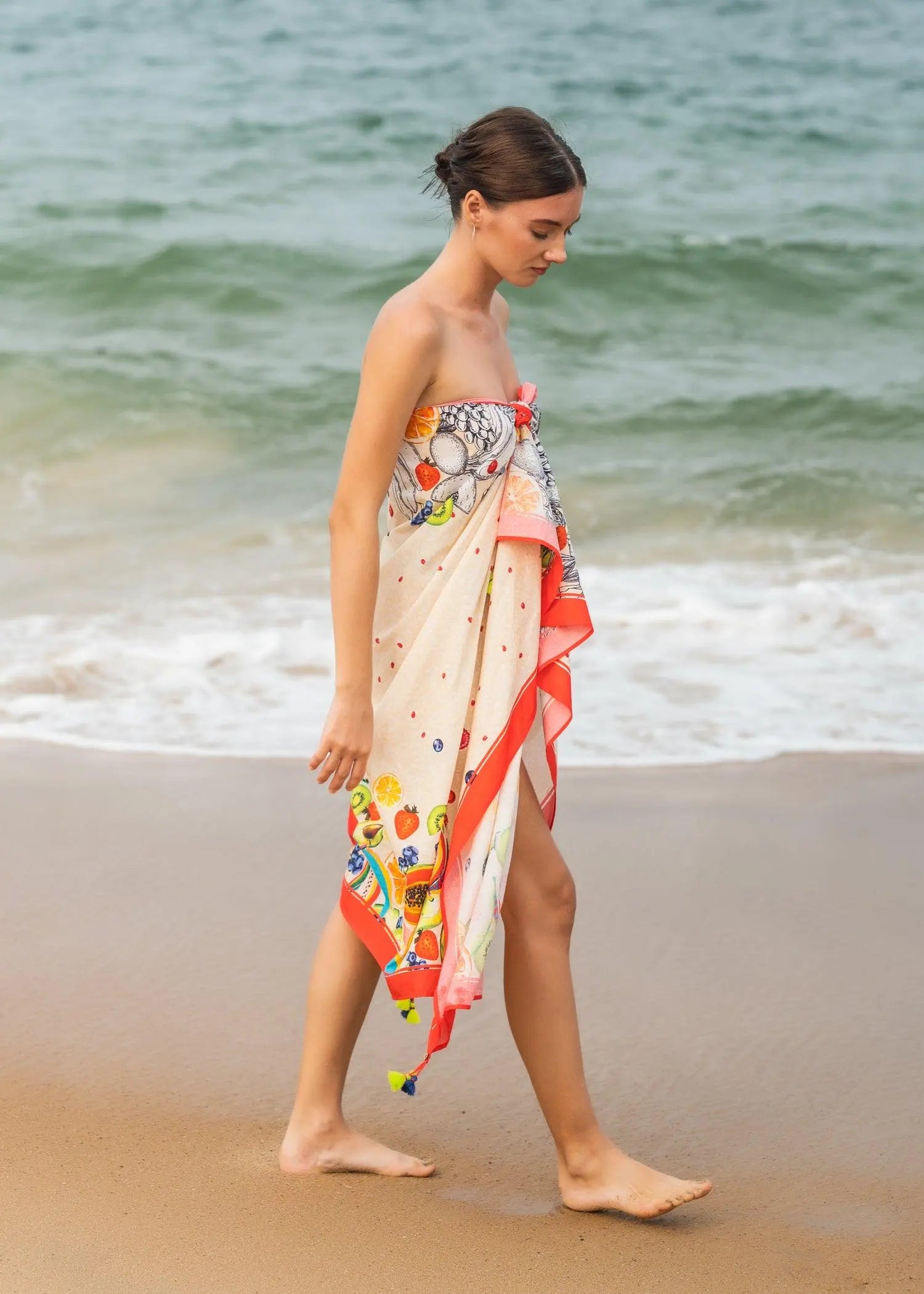 Peach Fruit Punch Women's Sarong